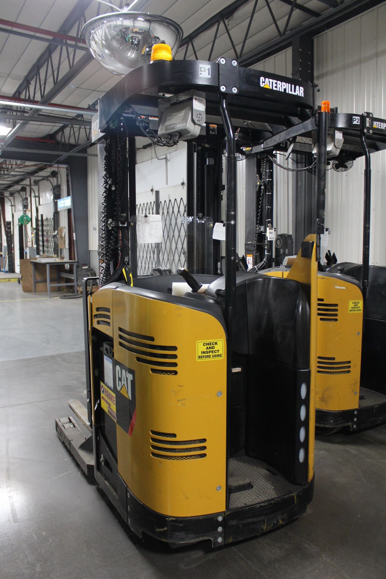 Caterpillar Model NR3000-36V 3,000 Lb. Capacity Narrow Aisle Stand-Up Rider Electric Forklift, S/N - Image 4 of 4