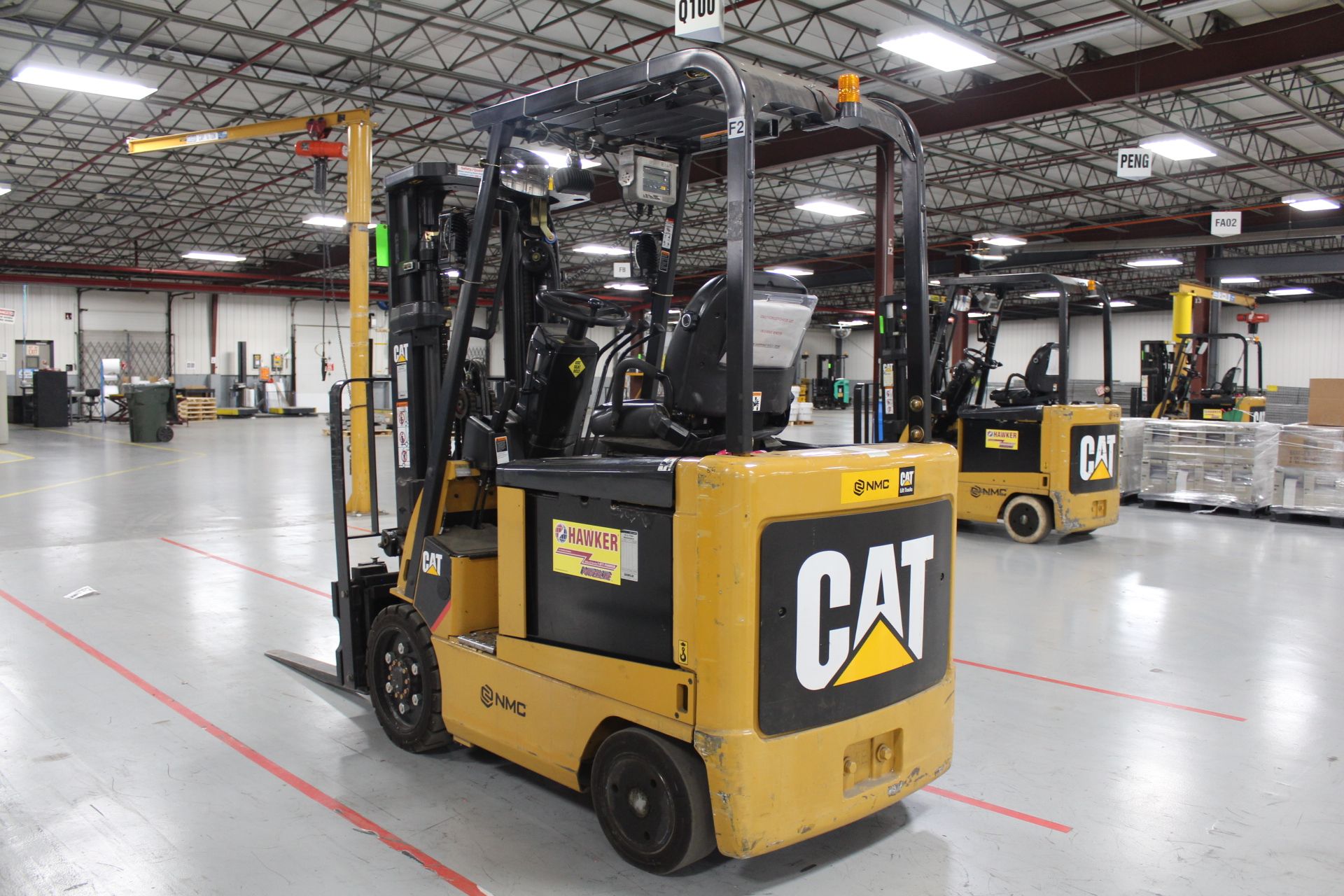 Caterpillar Model E5000-AC 4,450 Lb. Capacity Electric Forklift, S/N A4EC240780, Sit-Down Rider, - Image 4 of 4