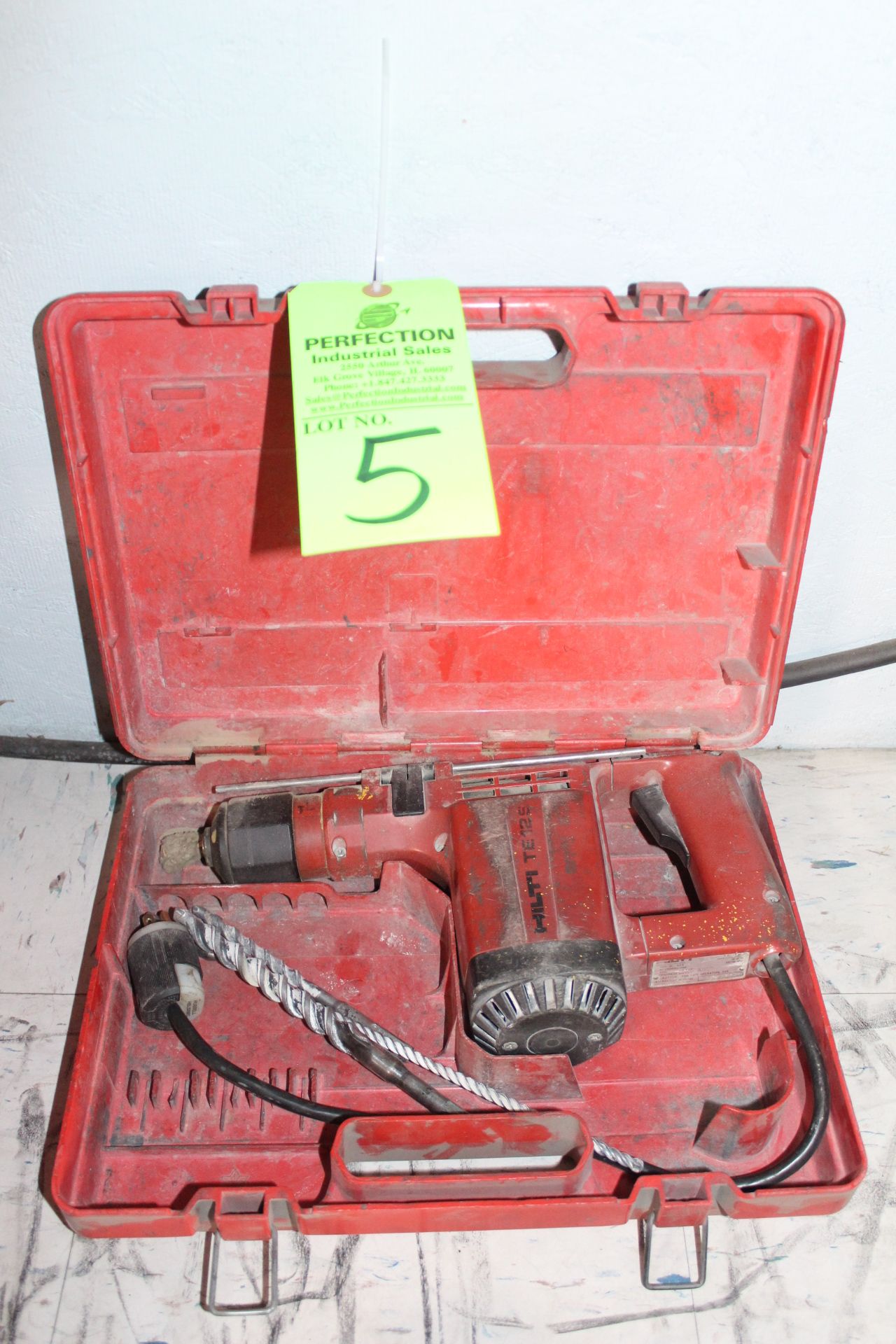 Hilti TE 125 Electric Rotary Hammer Drill w/ Case