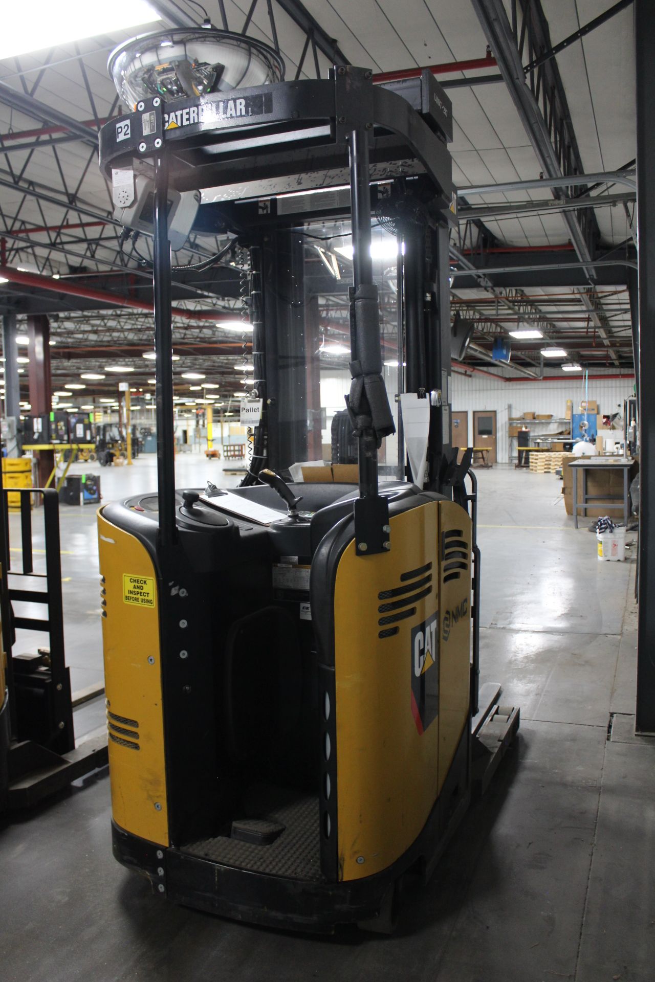 Caterpillar Model NR3000-36V 3,000 Lb. Capacity Narrow Aisle Stand-Up Rider Electric Forklift, S/N - Image 3 of 4