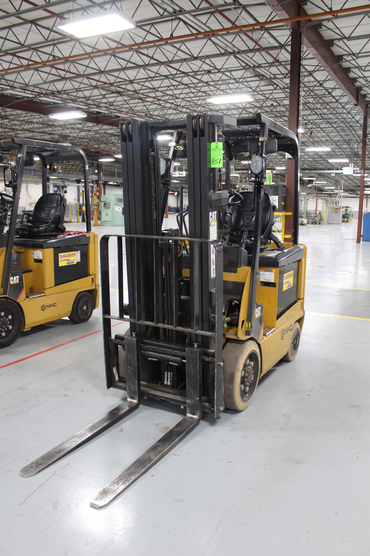 Caterpillar Model E5000-AC 4,450 Lb. Capacity Electric Forklift, S/N A4EC241379, Sit-Down Rider,