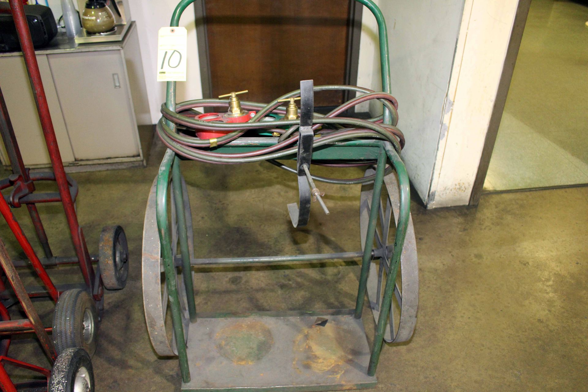 TORCH CART, VICTOR, w/hose & gauges