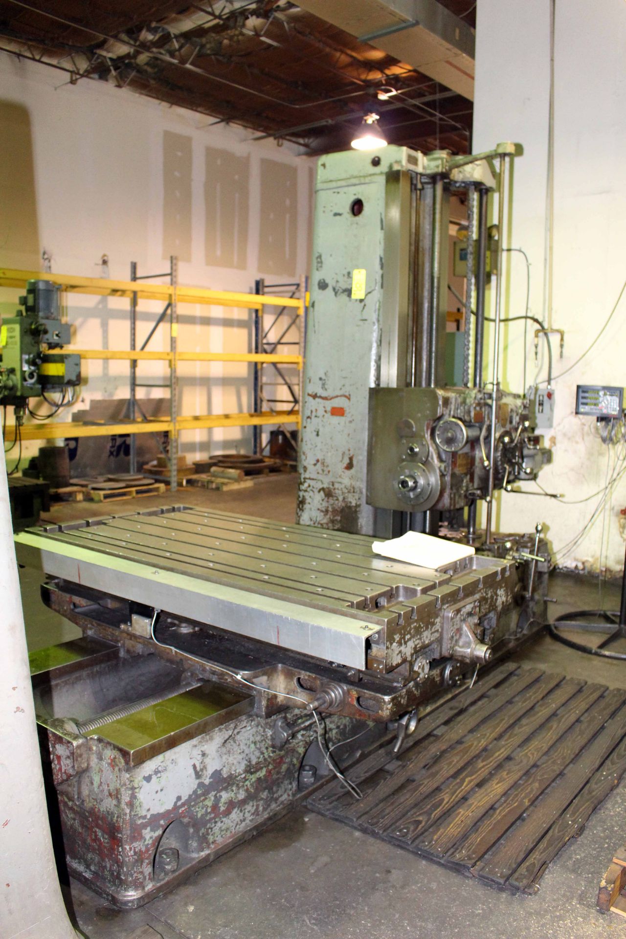 TABLE TYPE HORIZONTAL BORING MILL, GIDDINGS & LEWIS MDL. 330T, 36" x 74" table, 48" approx. vert.