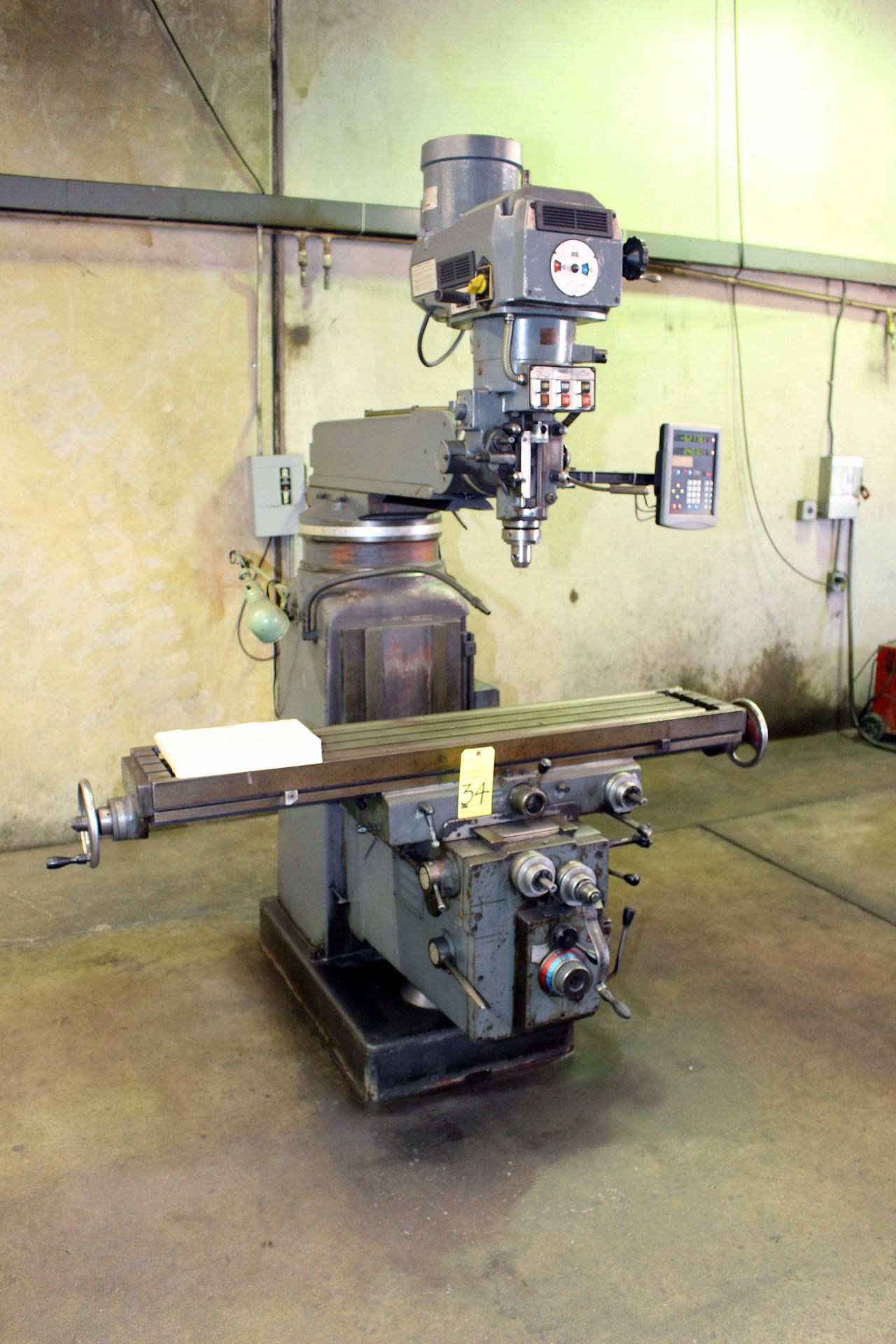 VERTICAL TURRET MILL, LAGUN MDL. FTV4, 11" x 58" table, #40 NST spdl. taper, 3-way pwr. feeds, 2-