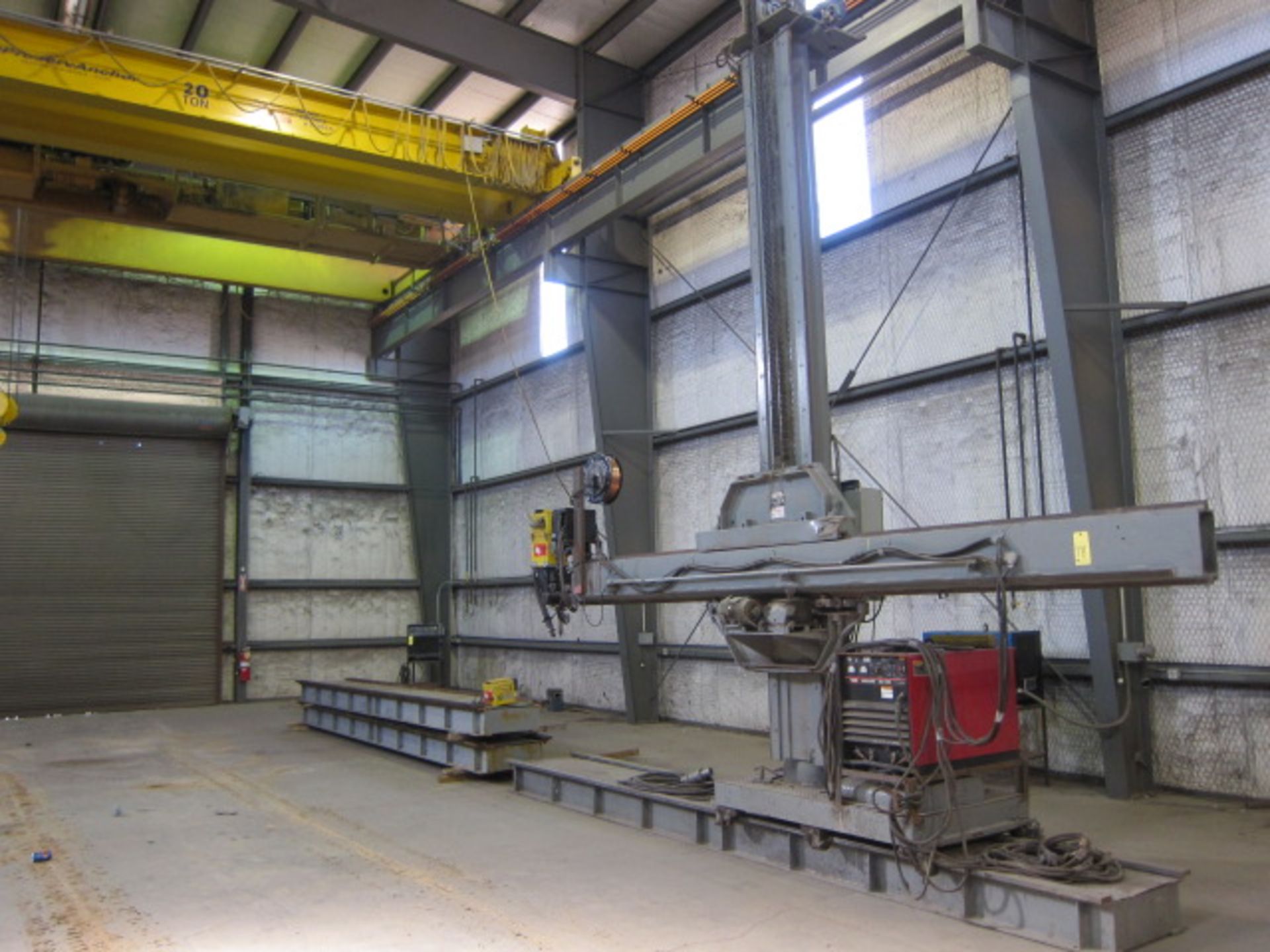 WELDING MANIPULATOR, RANSOME MDL. 1212, 12' x 12' travels, track base w/14' travel, spare track base