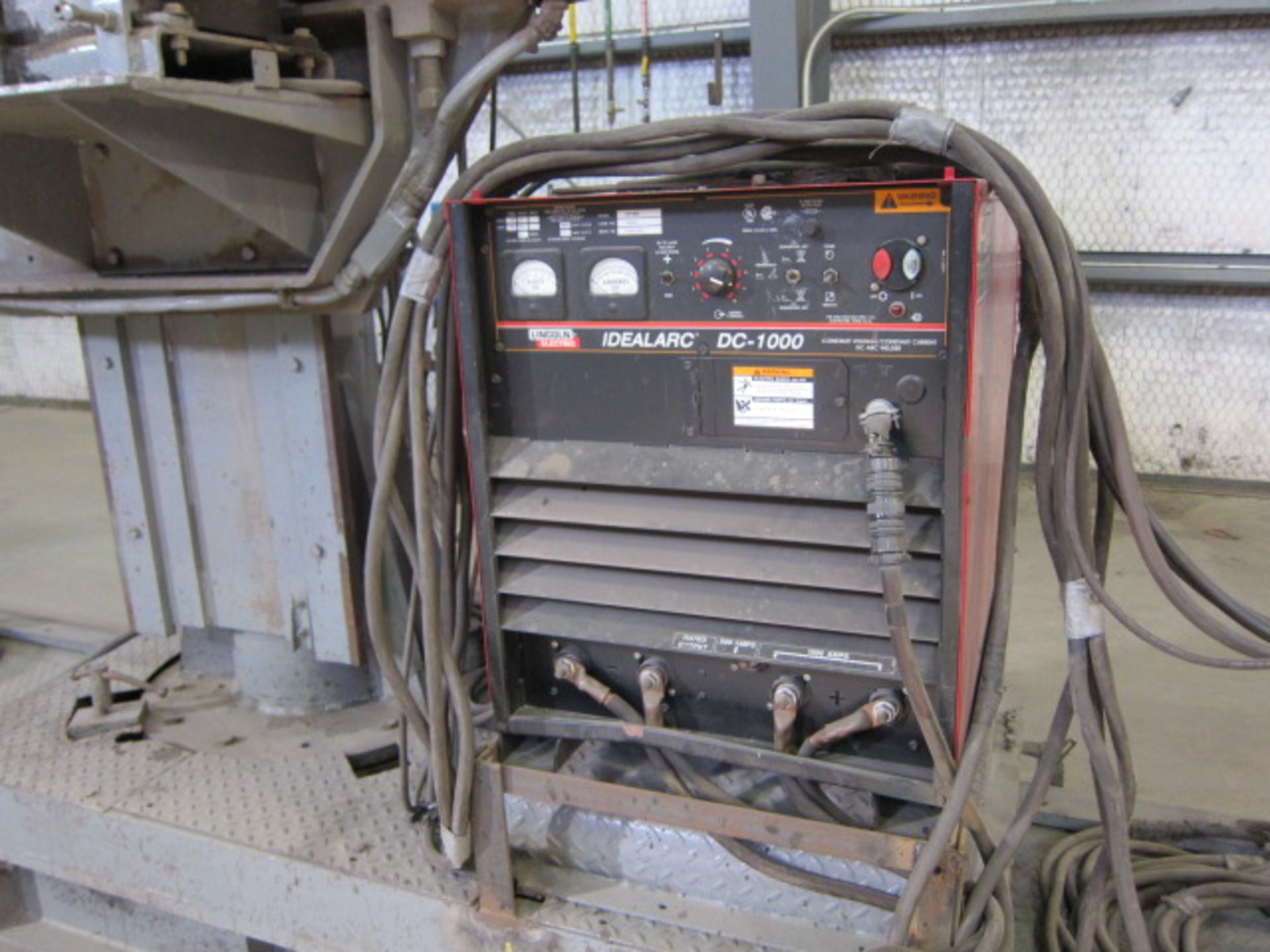WELDING MANIPULATOR, RANSOME MDL. 1212, 12' x 12' travels, track base w/14' travel, spare track base - Image 6 of 10