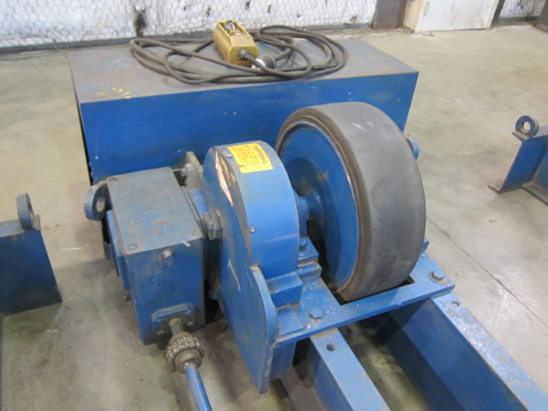 POWER & IDLER TURNING ROLL SET, JOE FULLER 30 T. CAP., new 2008, 20" dia. x 6"W. rubber tires, S/N - Image 3 of 5