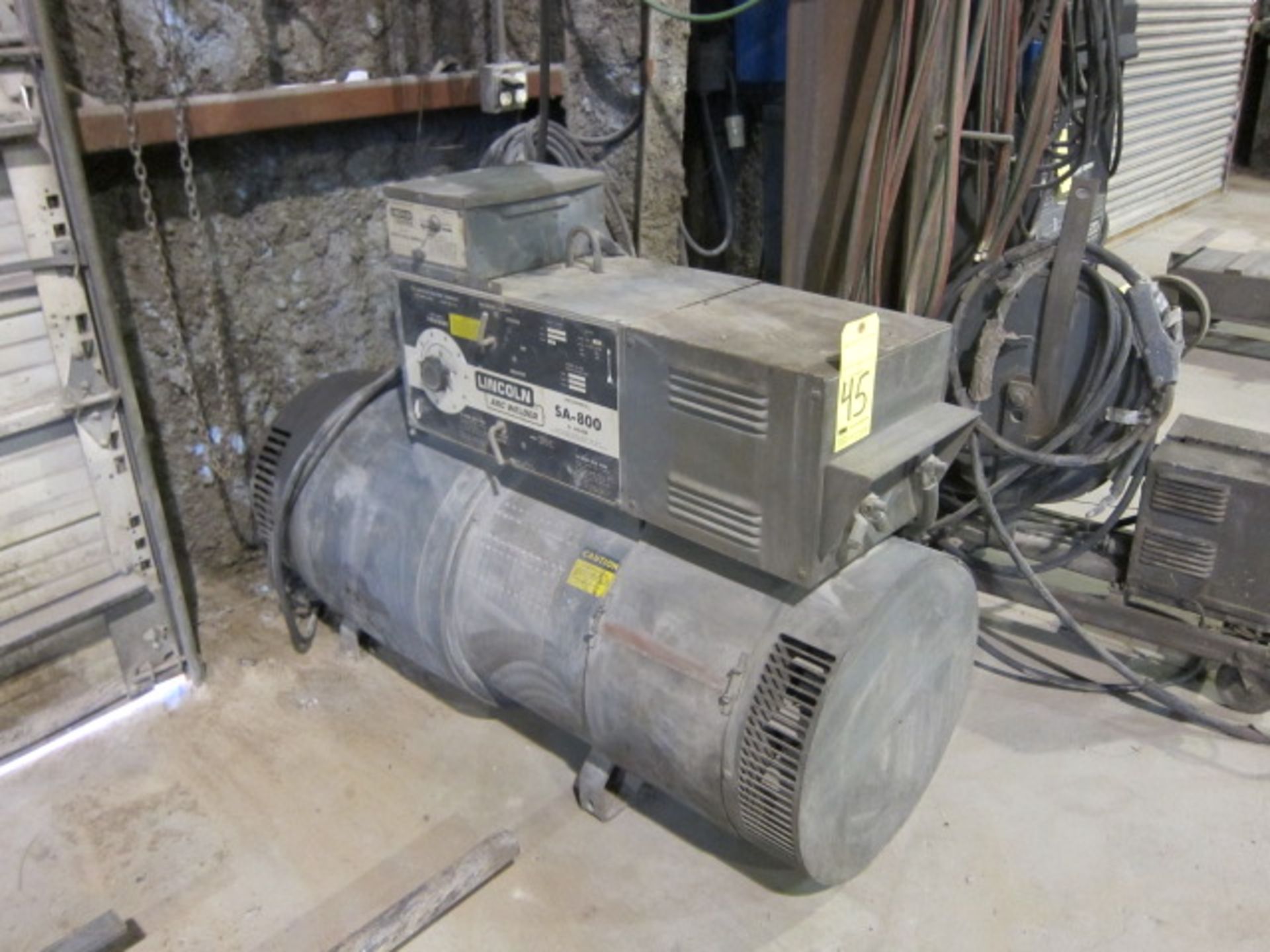 MOTOR/GENERATOR WELDER, LINCOLN MDL. SA800, 800 amps @ 44 v. output, 60% duty cycle, Lincoln LN8