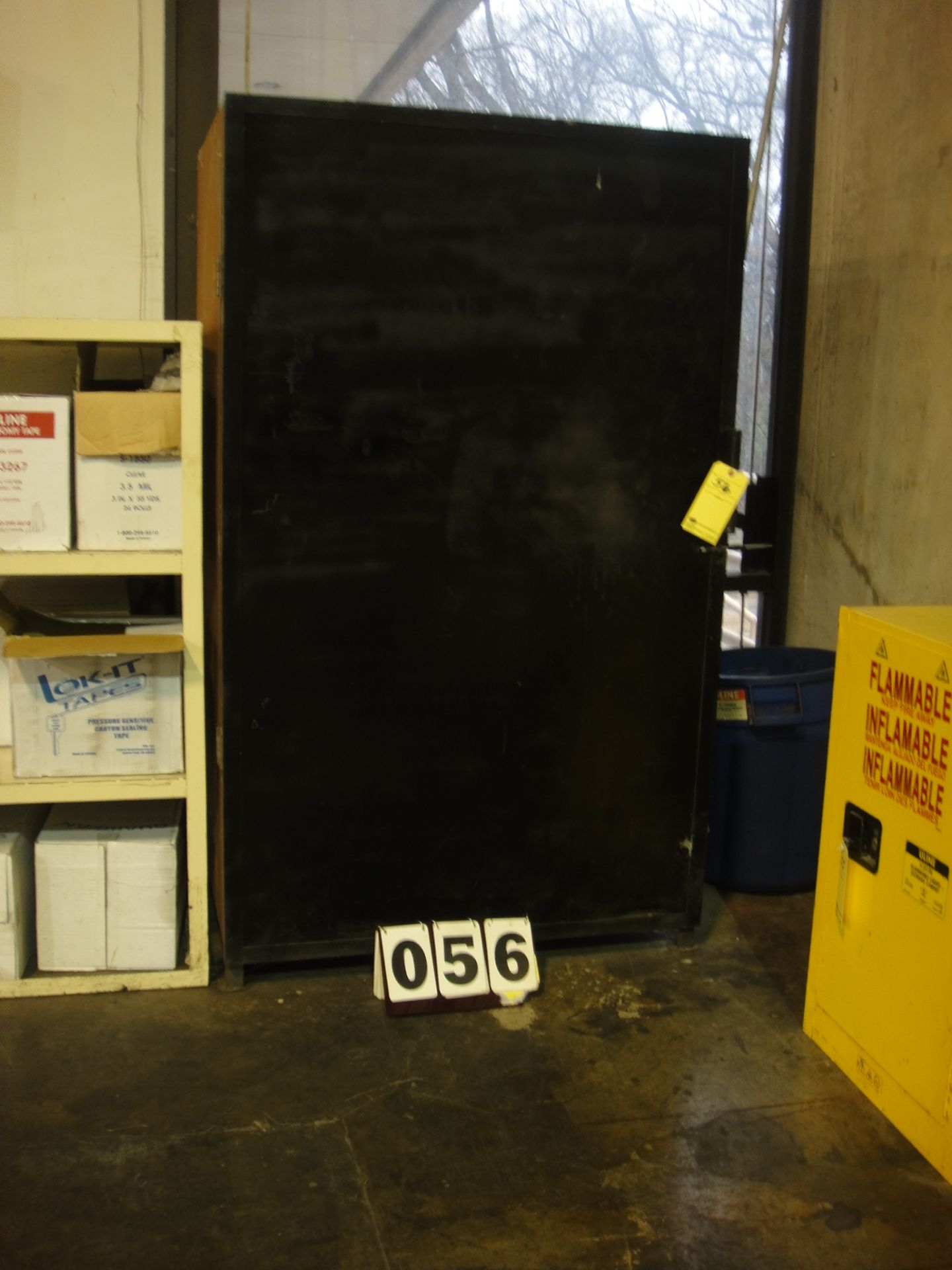 STORAGE CABINET, 43" x 33" x 68" ht., sgl. door, H.D.