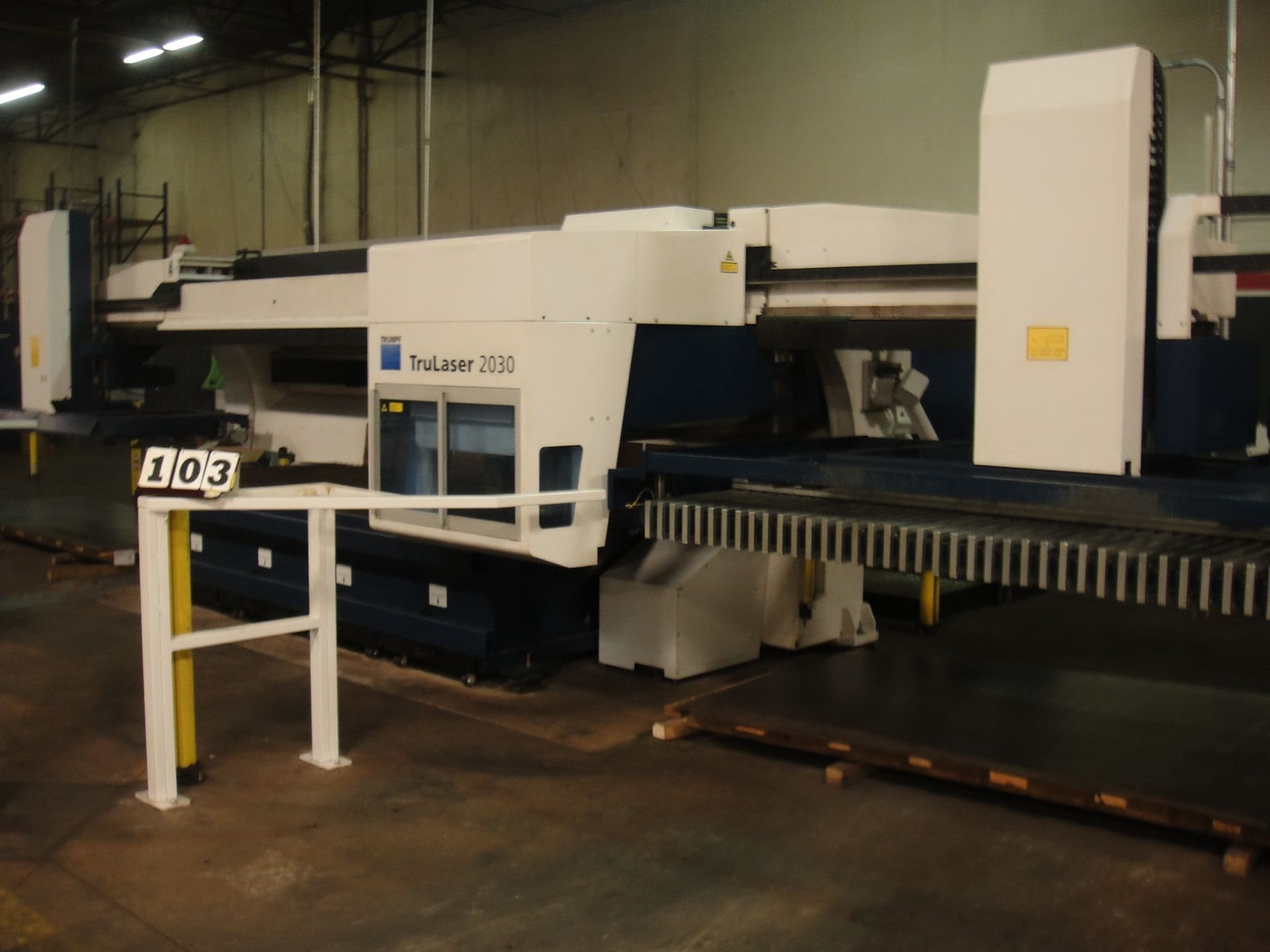 CNC LASER, TRUMPF TRULASER MDL. 2030, new 10/2012, Siemens CNC control, 2,000 watt, 50â€ x 120â€