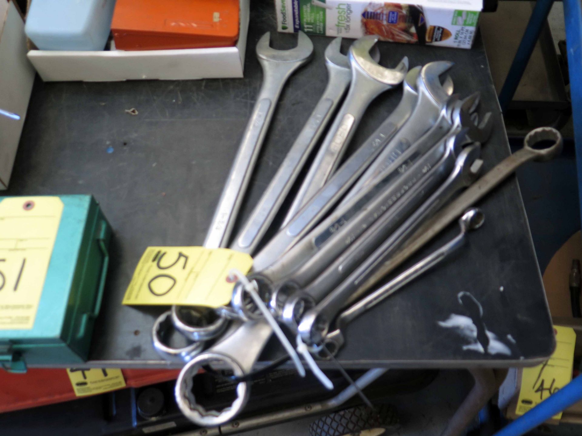 LOT OF COMBINATION WRENCHES, assorted