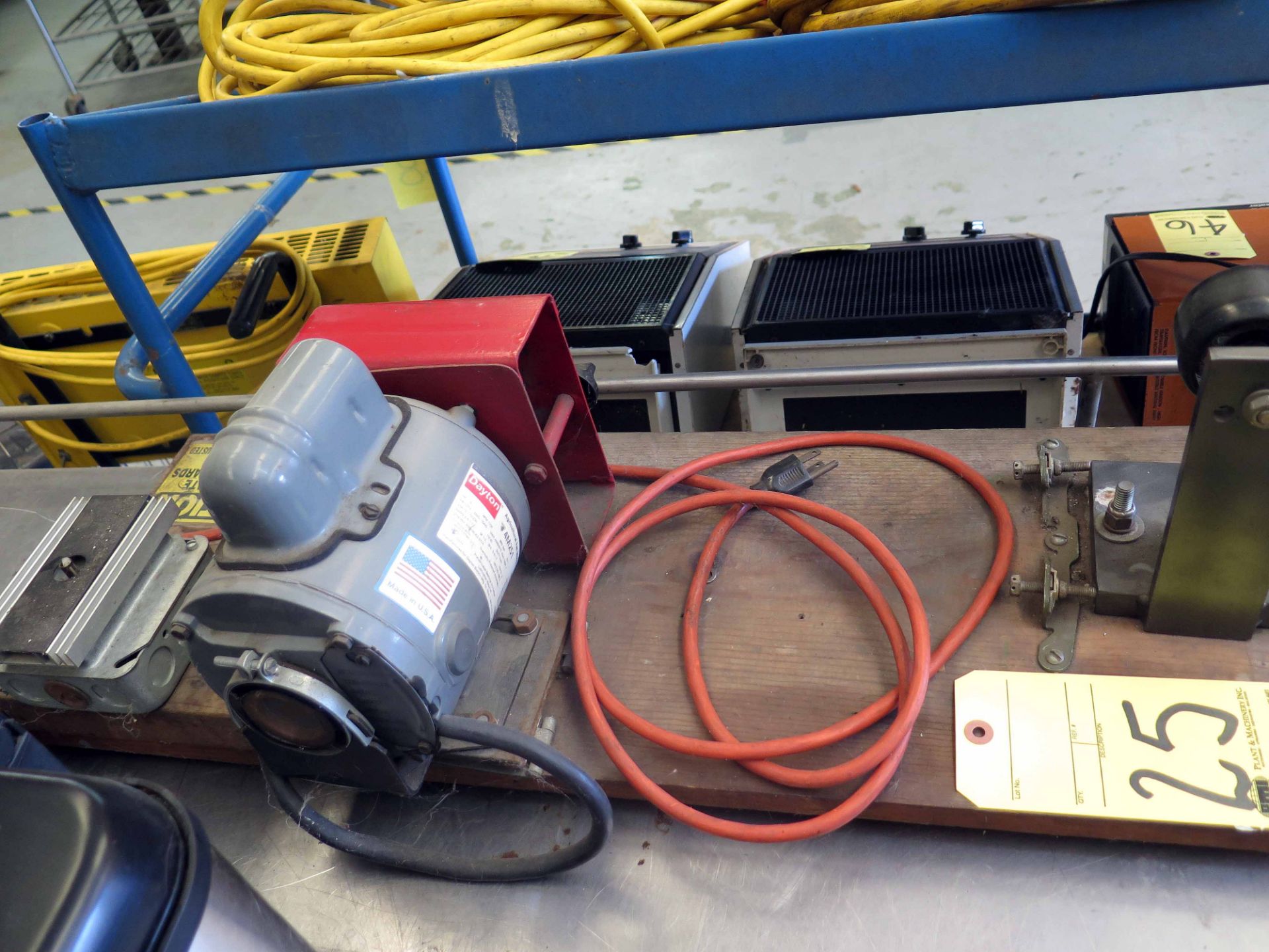 BELT POLISHER/GRINDER SAND MOTOR, DAYTON/CUSTOM