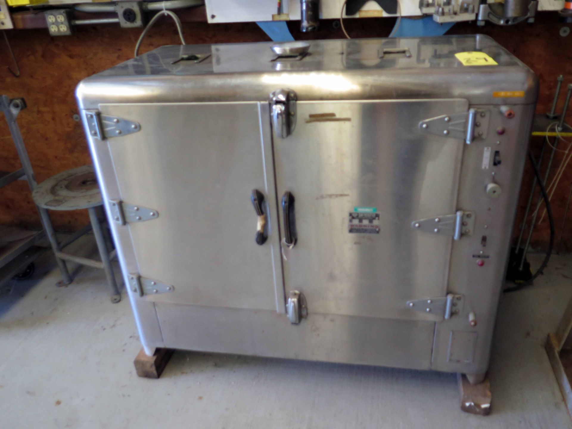 OVEN, DESPATCH, dbl. door, stainless steel, 260 deg. F. max. temp., approx. 24" ht. x 40"L. x 20"