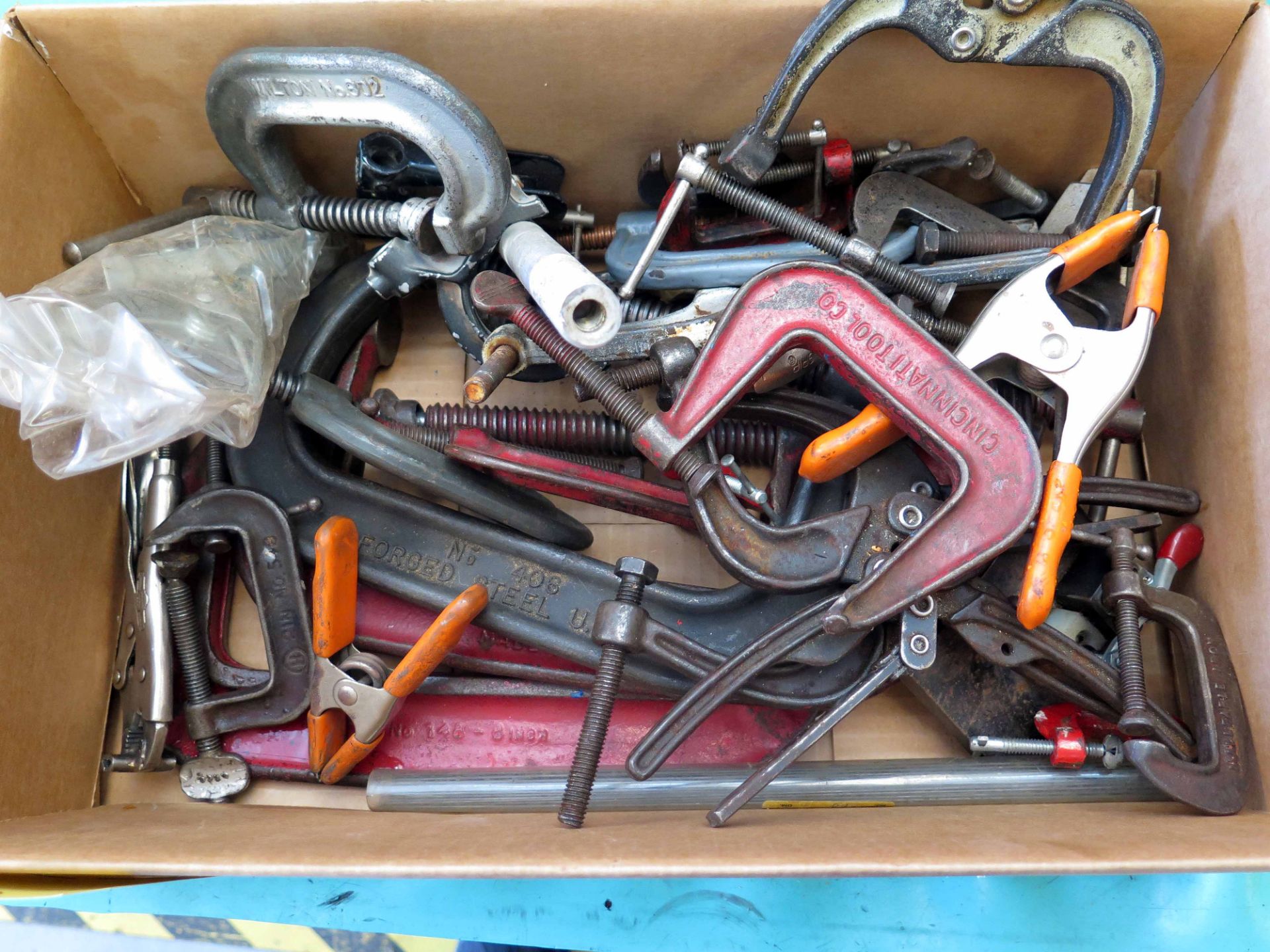 LOT OF CLAMPS: C & welding, assorted