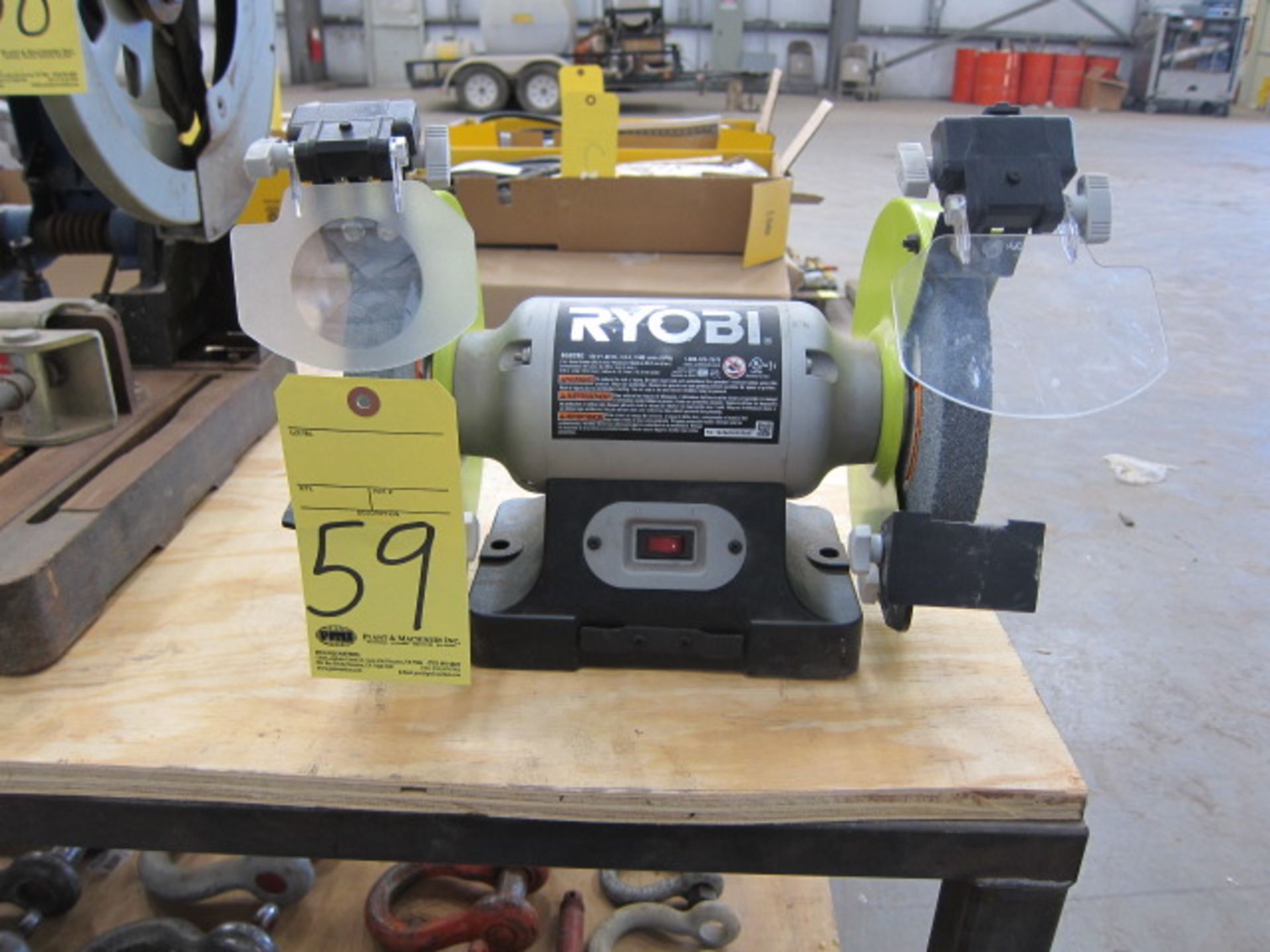 BENCH GRINDER, RYOBI 8"