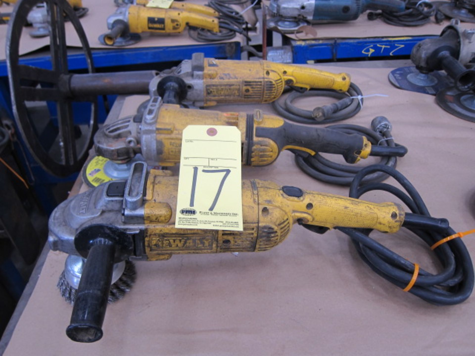 LOT OF ANGLE GRINDERS (3), DEWALT 9"