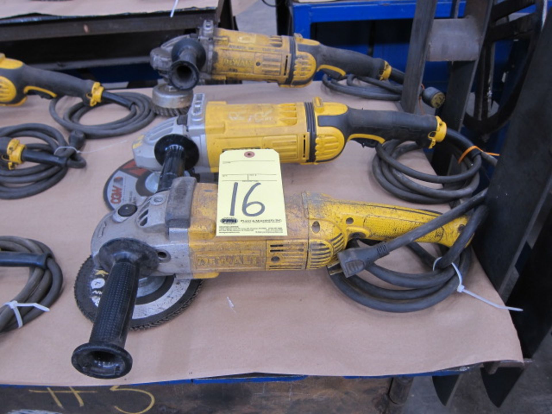 LOT OF ANGLE GRINDERS (3), DEWALT 9"