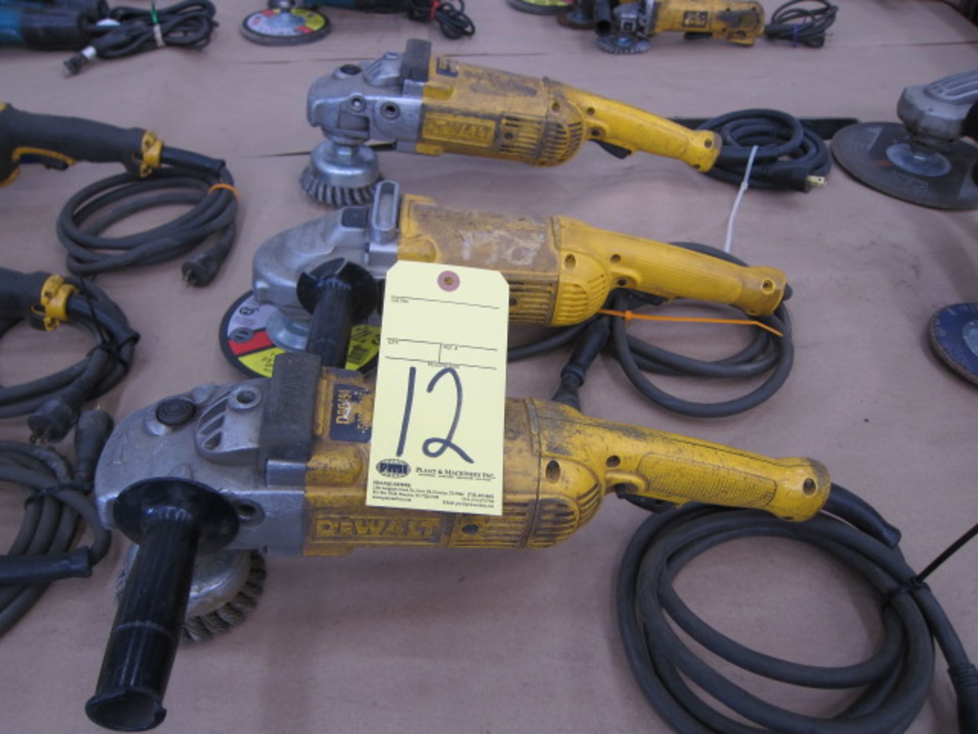 LOT OF ANGLE GRINDERS (3), DEWALT 9"