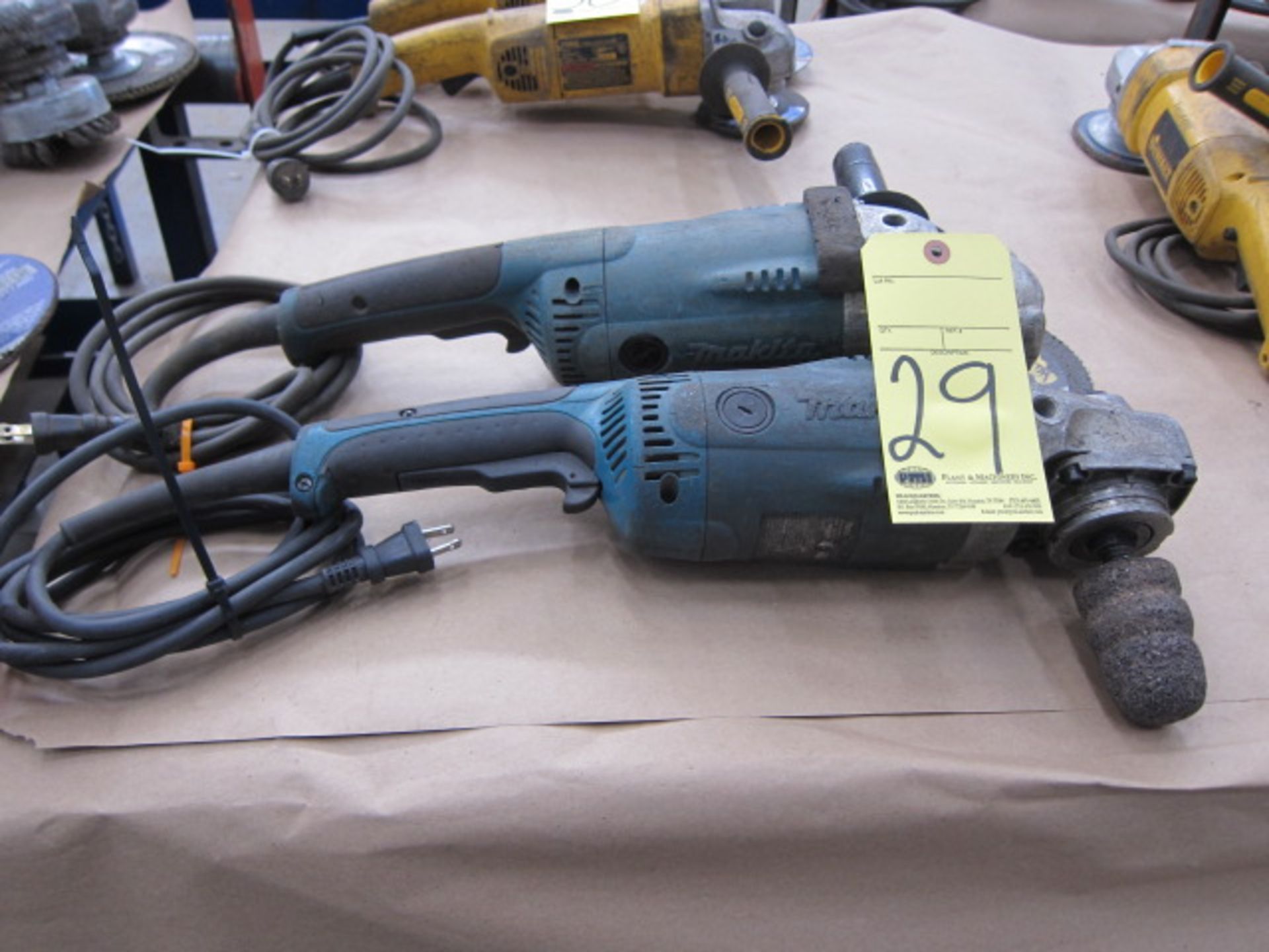 LOT OF ANGLE GRINDERS (2), MAKITA 9"