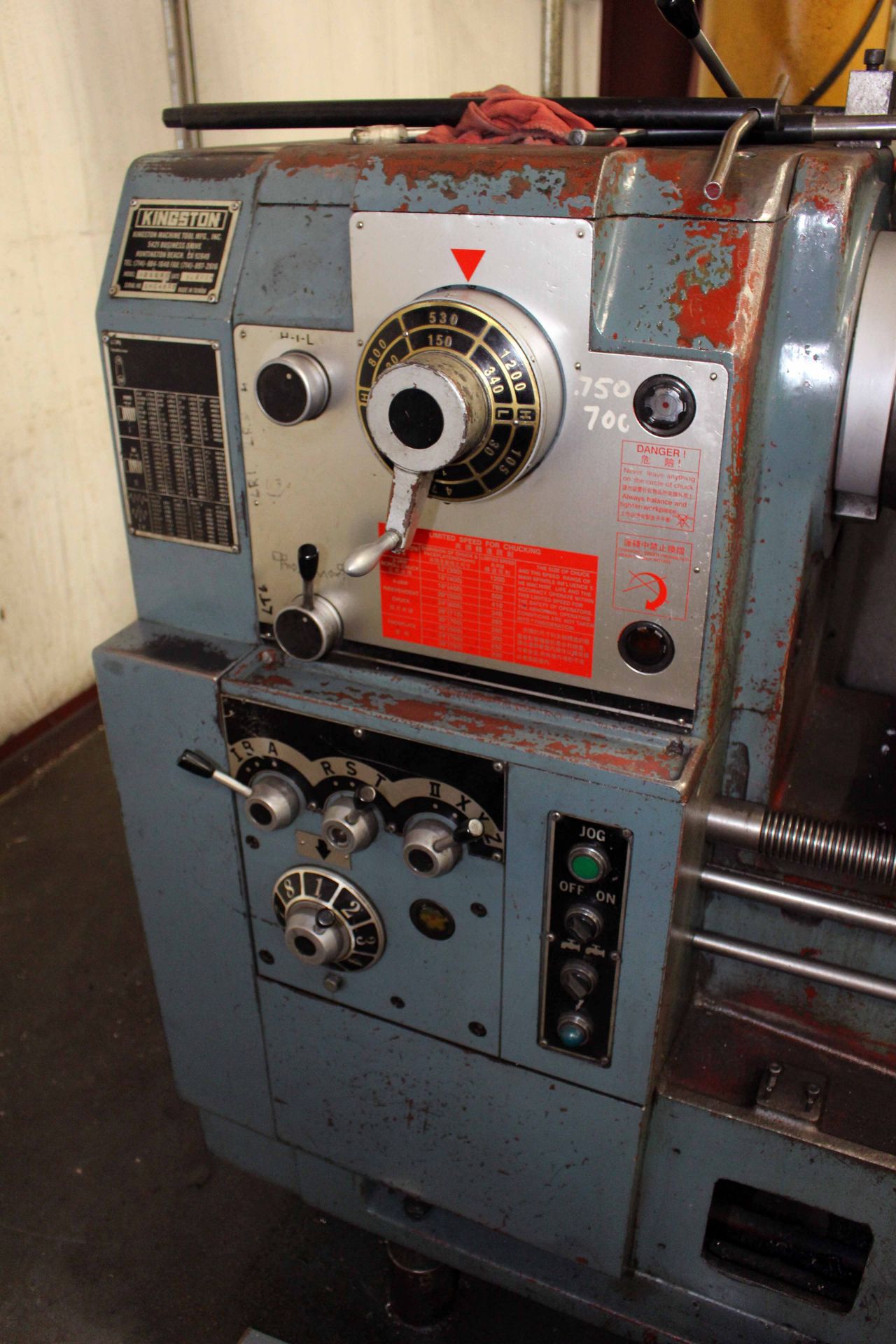 GAP BED ENGINE LATHE, KINGSTON (CHIN HUNG) 22" X 90" MDL. HD2290, new 2005, 4.15" spdl. hole, - Image 4 of 4