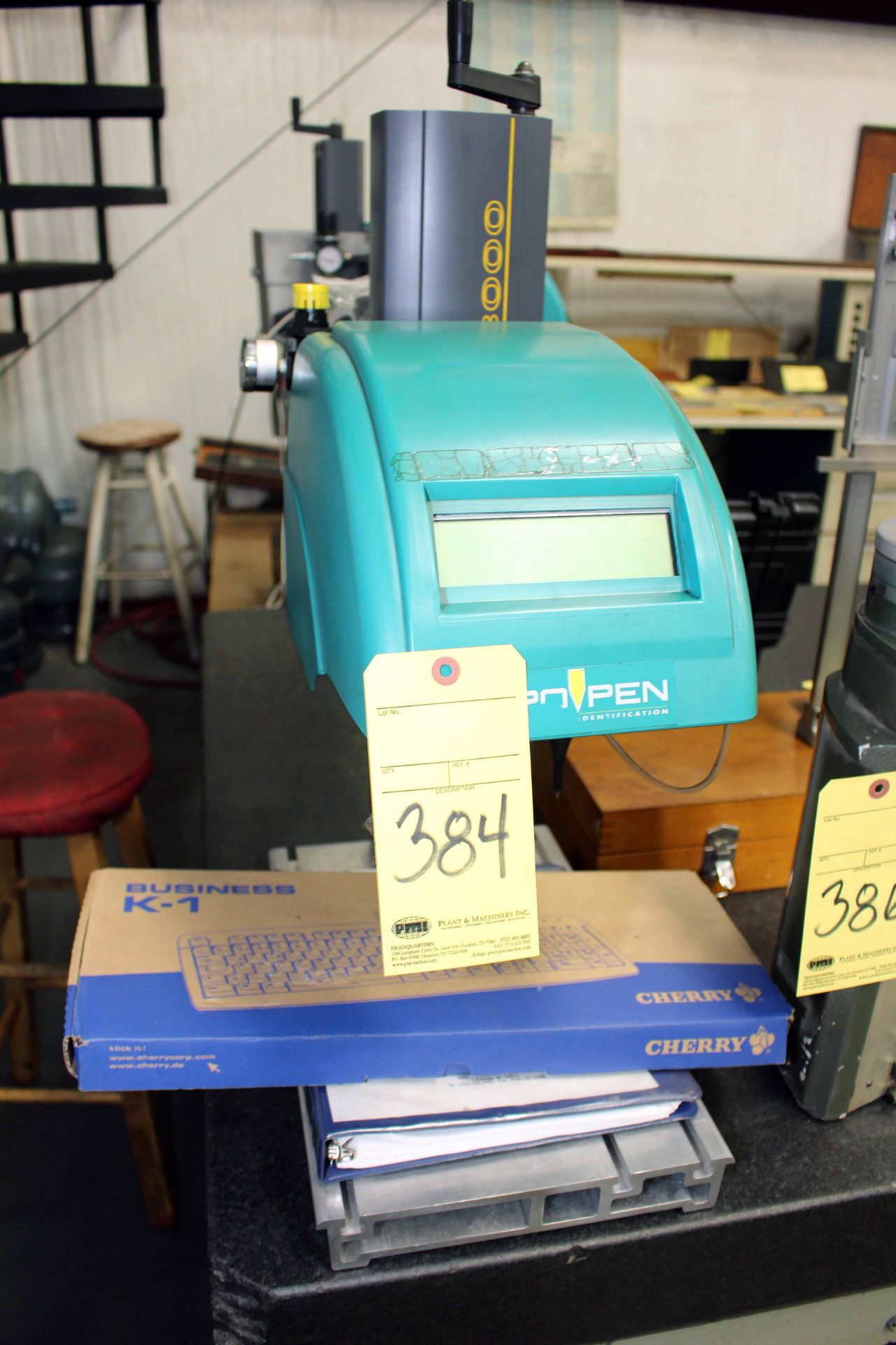 PIN DOT MARKING SYSTEM, PRO-PEN MDL. P3000/DPN, new 2006, Mdl. DP3000 programmable rotary axis