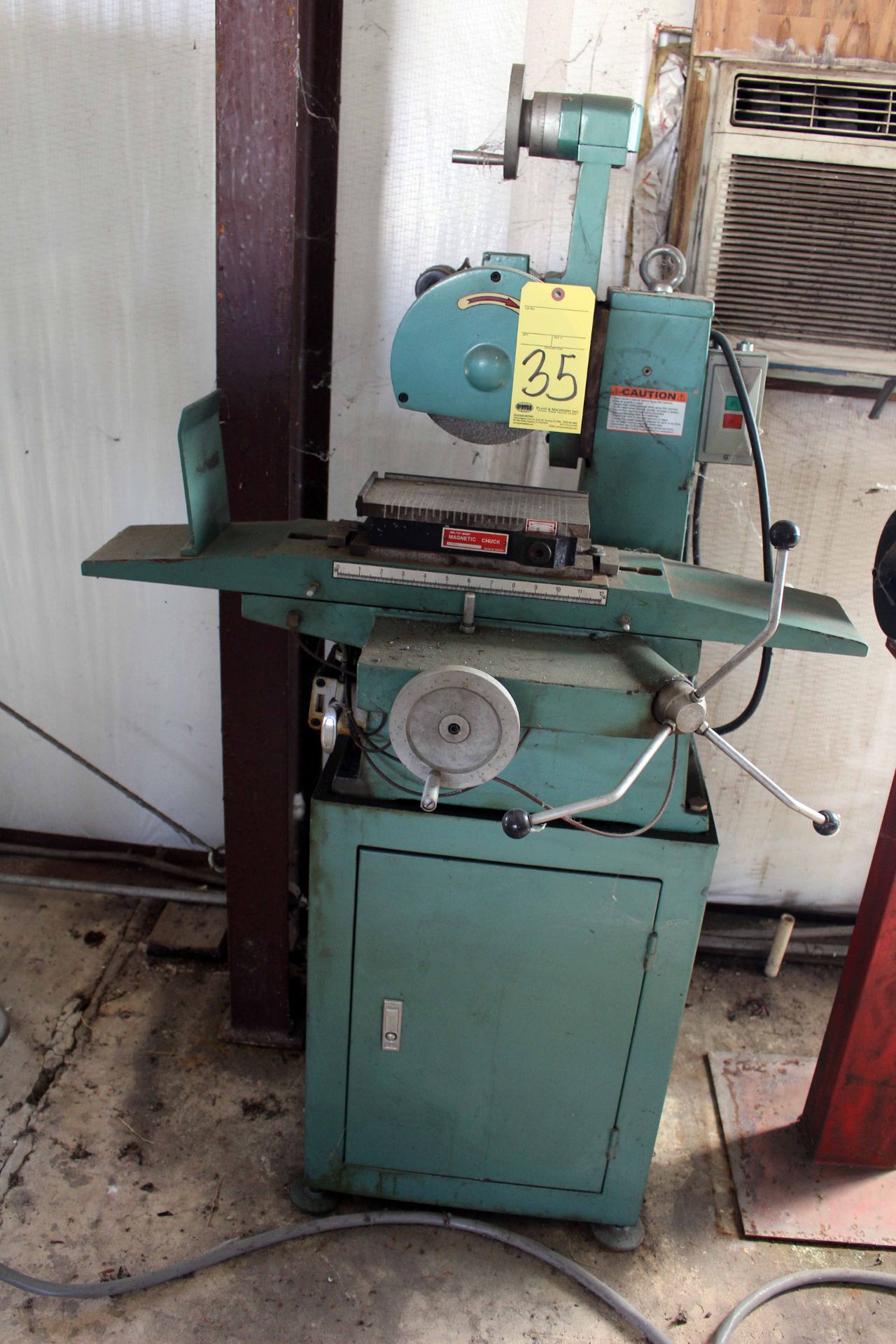 HAND FEED SURFACE GRINDER, ENCO 5" X 10", reciprocating type