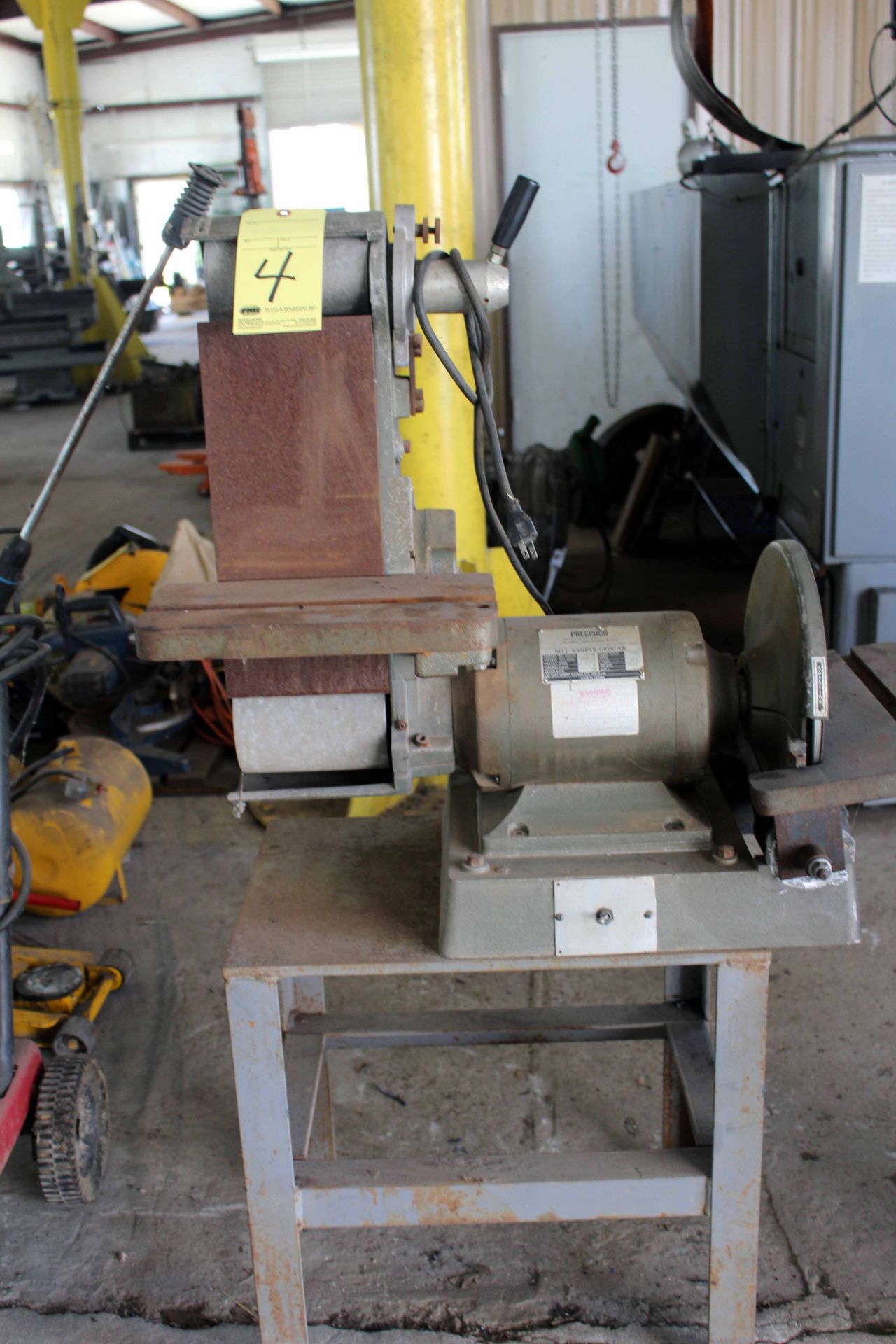 COMBINATION BELT SANDER/GRINDER, PRECISION, 1 HP motor