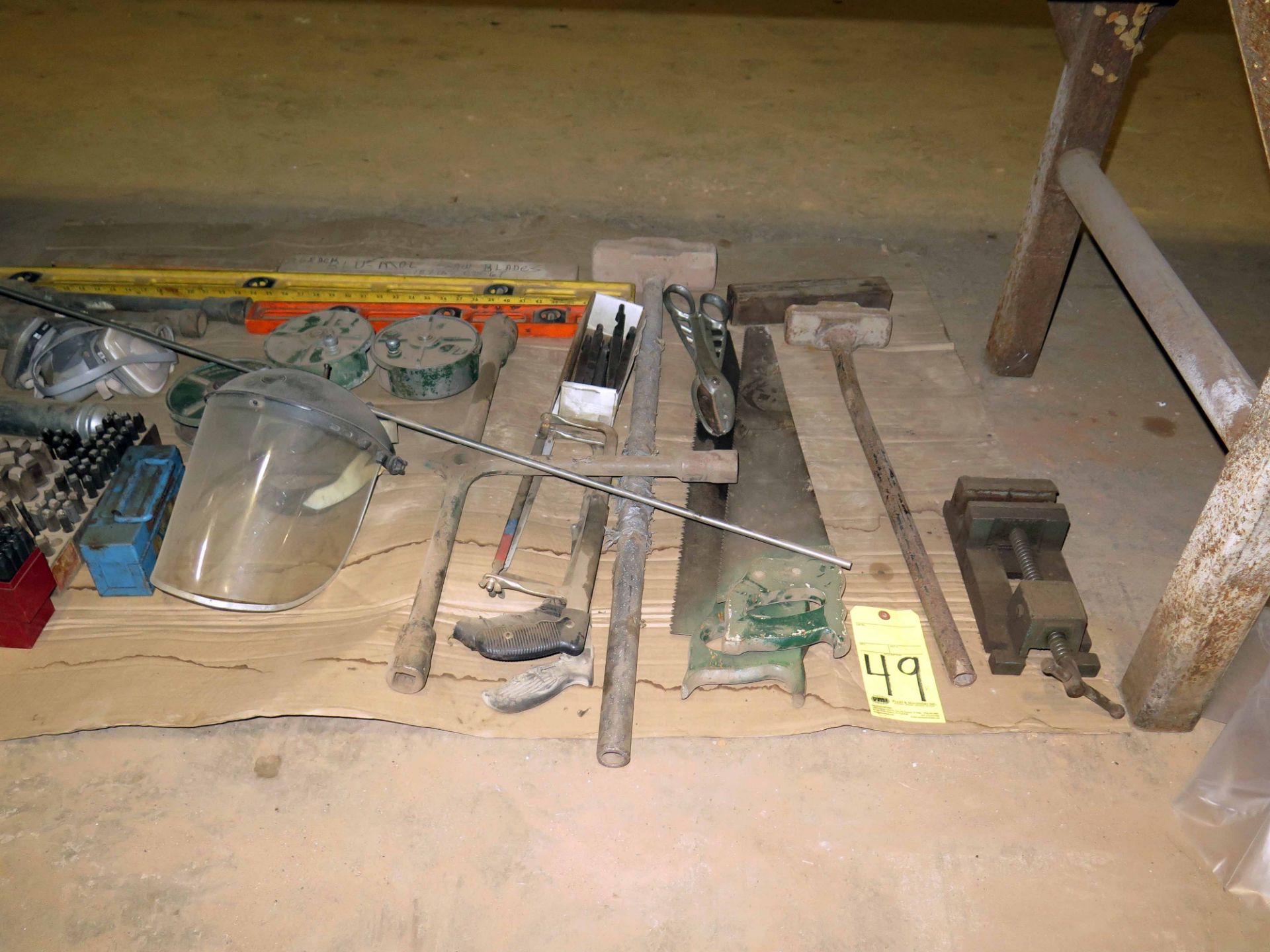 LOT OF HAND TOOLS & MISC., assorted (under three tables) - Image 5 of 5