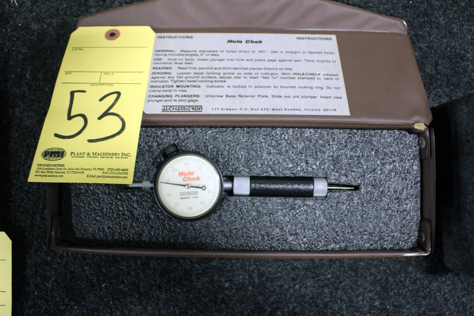 DEPTH GAUGE, HOLE CHEK