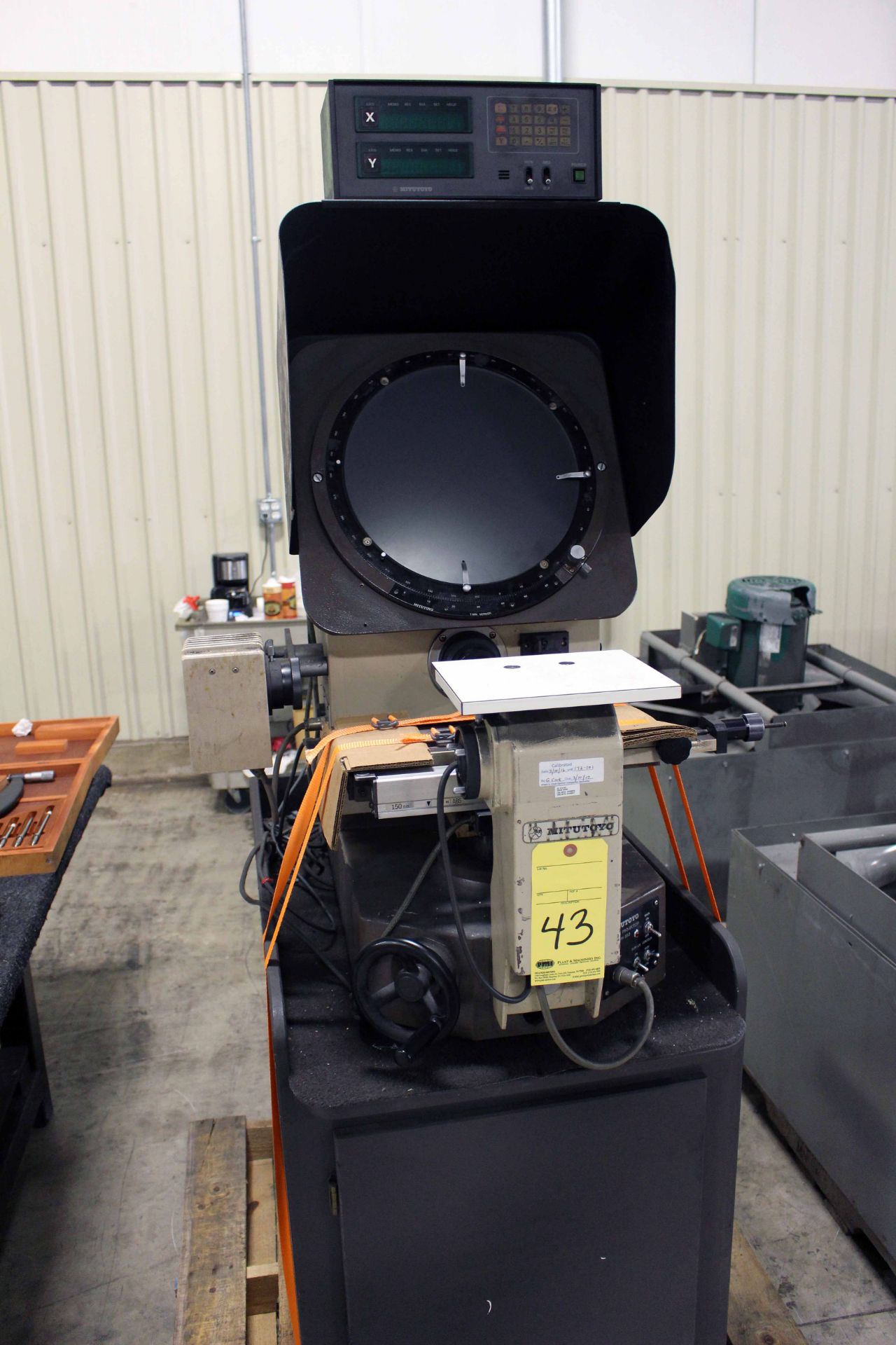 OPTICAL COMPARATOR, MITUTOYO MDL. PH350, S/N 301