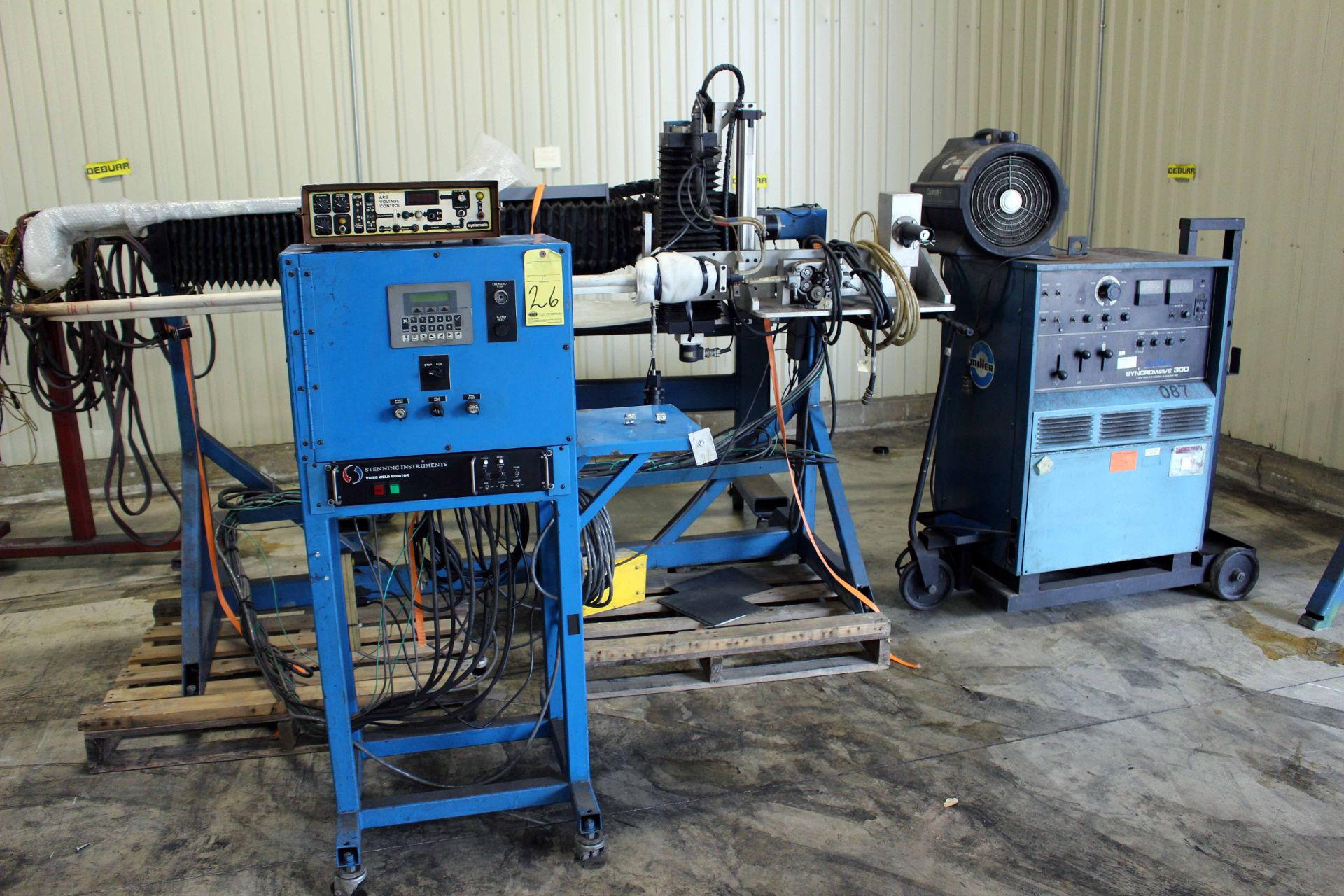 INTERNAL TIG WELDING MACHINE, consisting of: Miller Syncrowave Mdl. 300 welding pwr. source w/