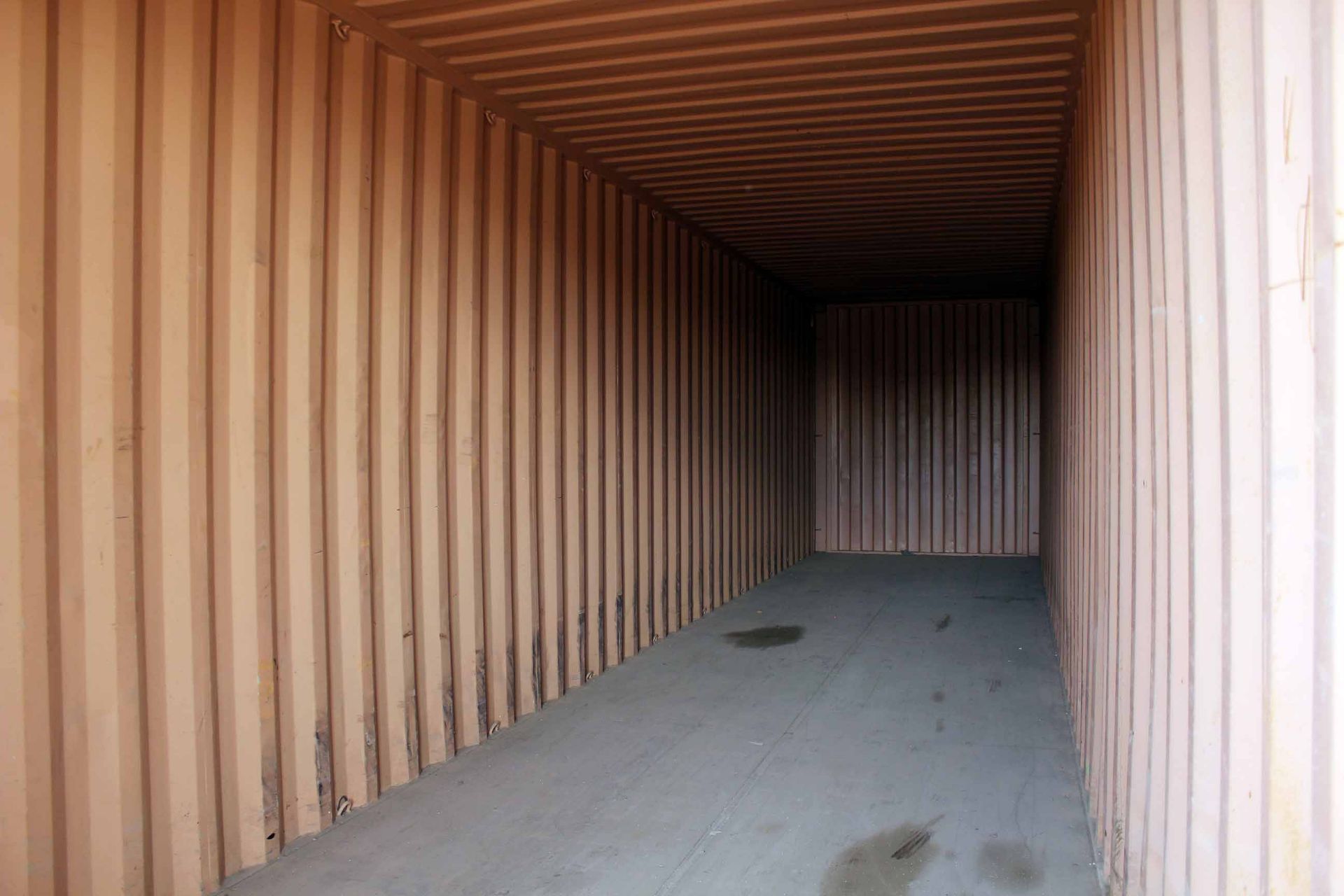 STEEL STORAGE HI CUBE CONTAINER, 40'L. x 96"W. x 9-1/2' ht., dbl. swing-out rear doors (Unit - Image 3 of 4
