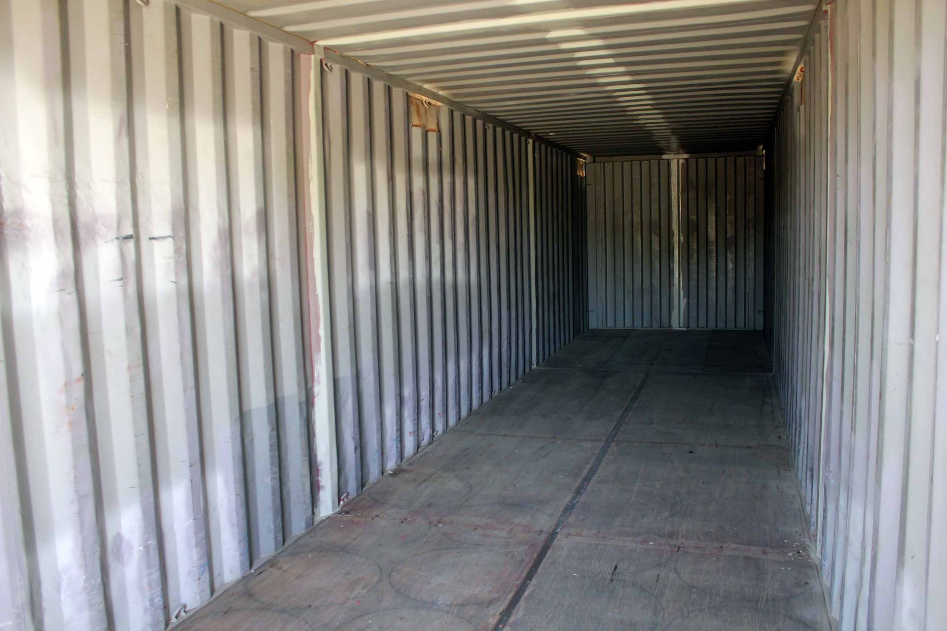 STEEL STORAGE CONTAINER, 40'L. x 96"W. x 8' ht., dbl. swing-out front doors (Unit BSSL4072157) - Image 3 of 4