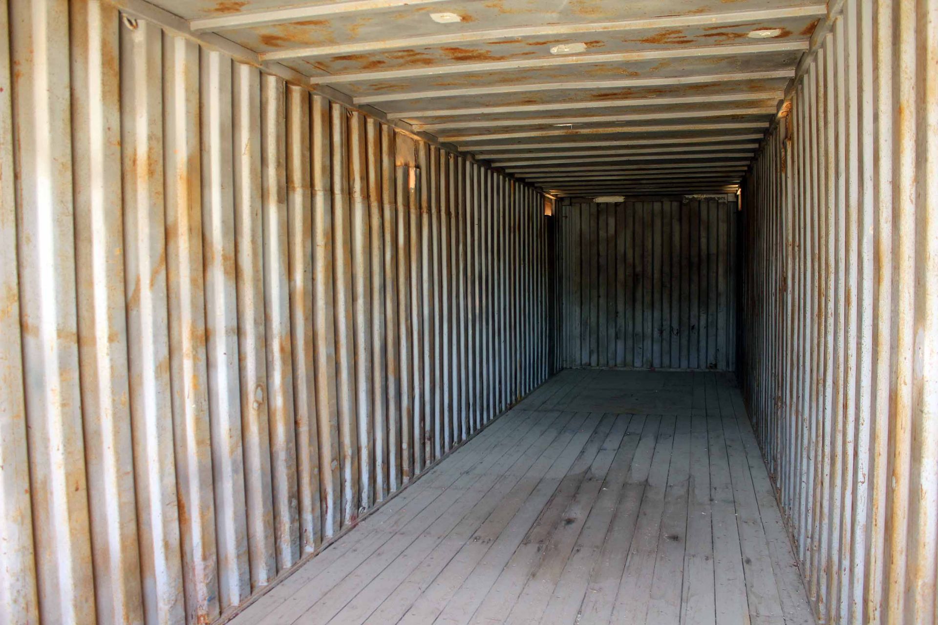 STEEL STORAGE CONTAINER, 40'L. x 96"W. x 8' ht., dbl. swing-out front doors (Unit BSSL4191334) - Image 3 of 4