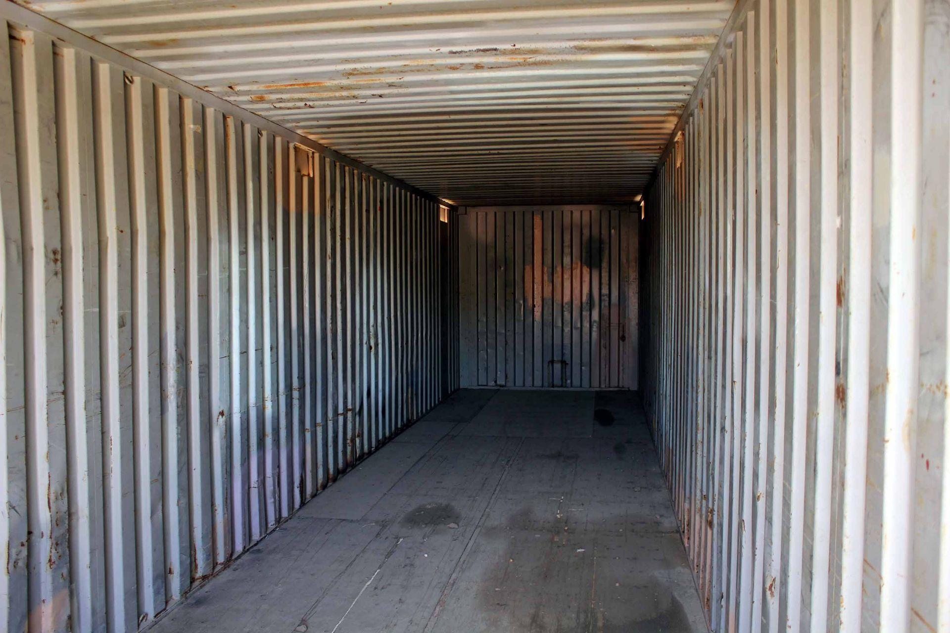 STEEL STORAGE CONTAINER, 40'L. x 96"W. x 8' ht., dbl. swing-out front doors (Unit BSSL4012853) - Image 3 of 4