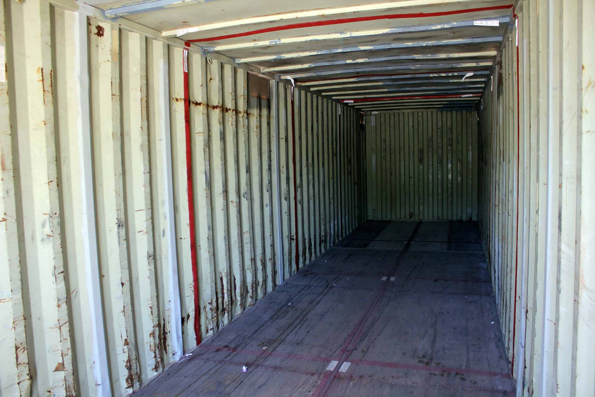 STEEL STORAGE CONTAINER, 40'L. x 96"W. x 8' ht., dbl. swing-out front doors (Unit BSSL4042661) - Image 3 of 4