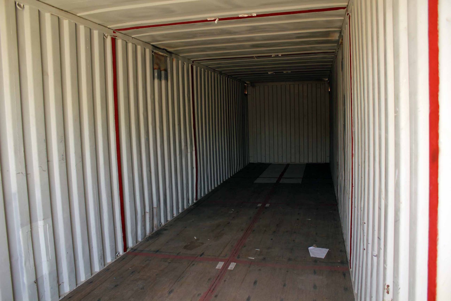 STEEL STORAGE CONTAINER, 40'L. x 96"W. x 8' ht., dbl. swing-out front doors (Unit BSSL4437545) - Image 2 of 4
