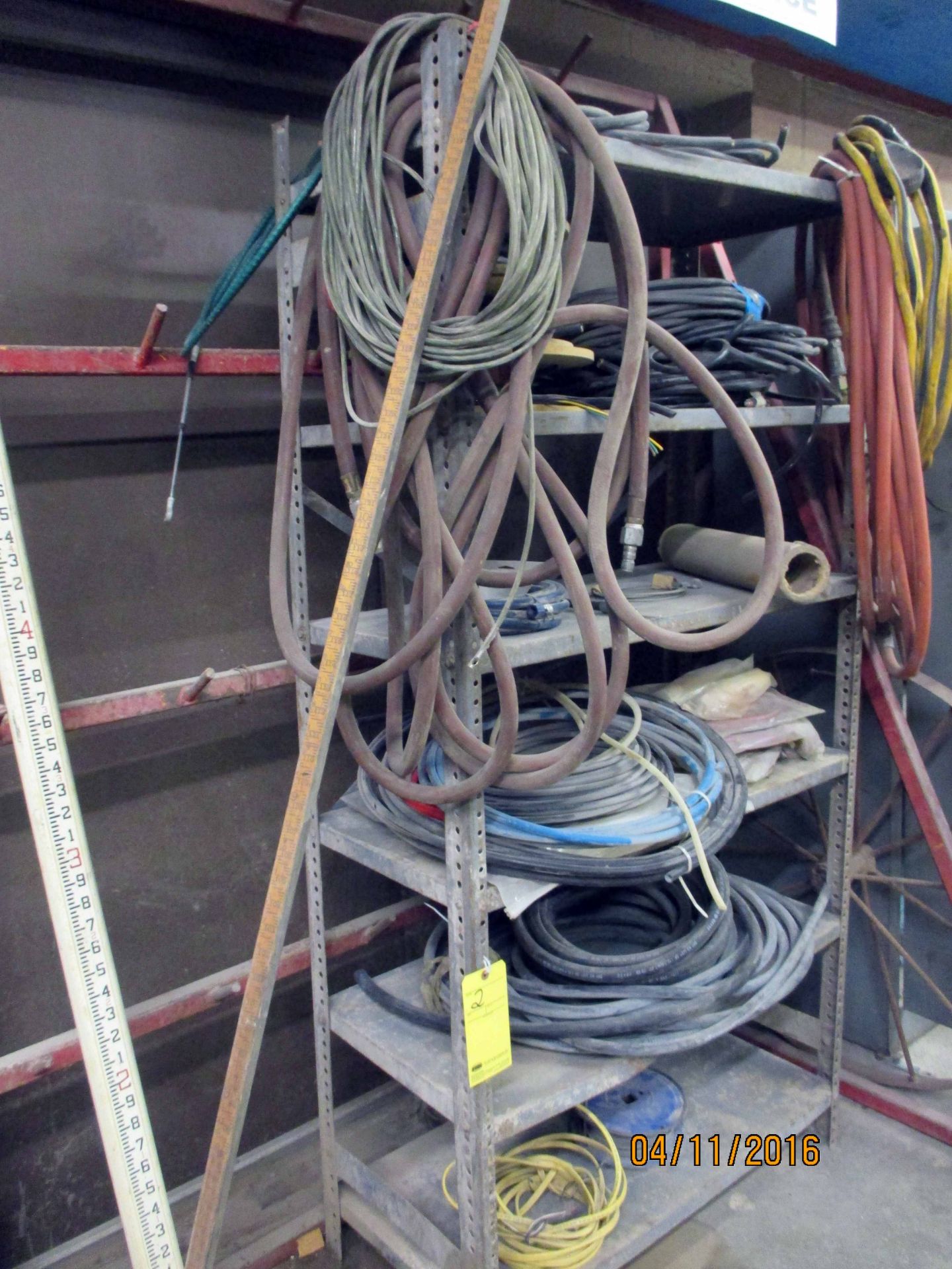 LOT CONSISTING OF: hose & electrical cable (on one shelf) - Image 2 of 2