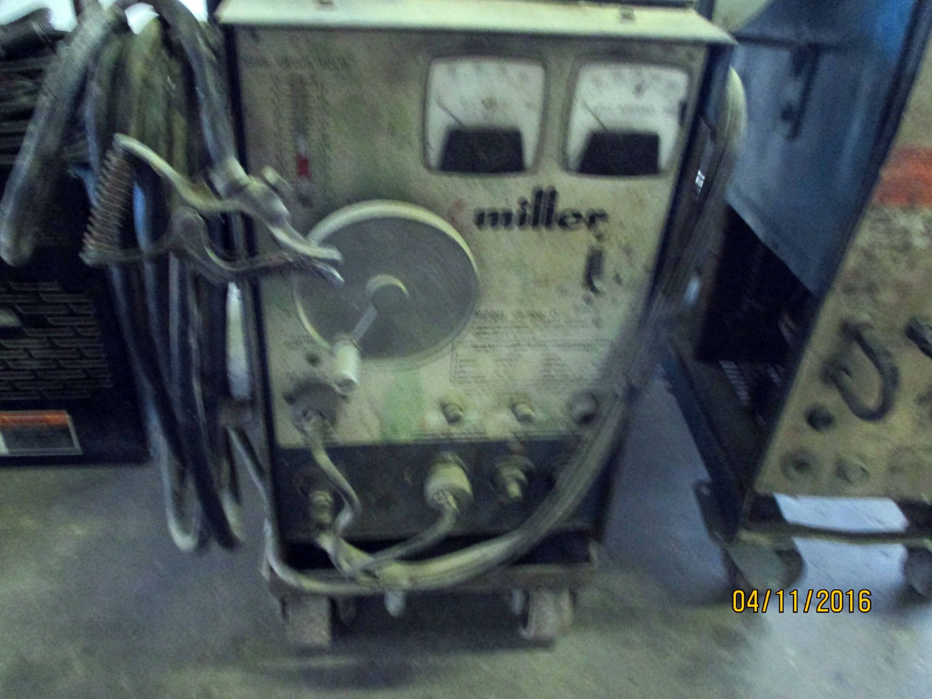 WELDING MACHINE, MILLER MDL. CP-200 DC, 200 amp, Miller Mdl. WC-1 wire feeder - Image 3 of 4