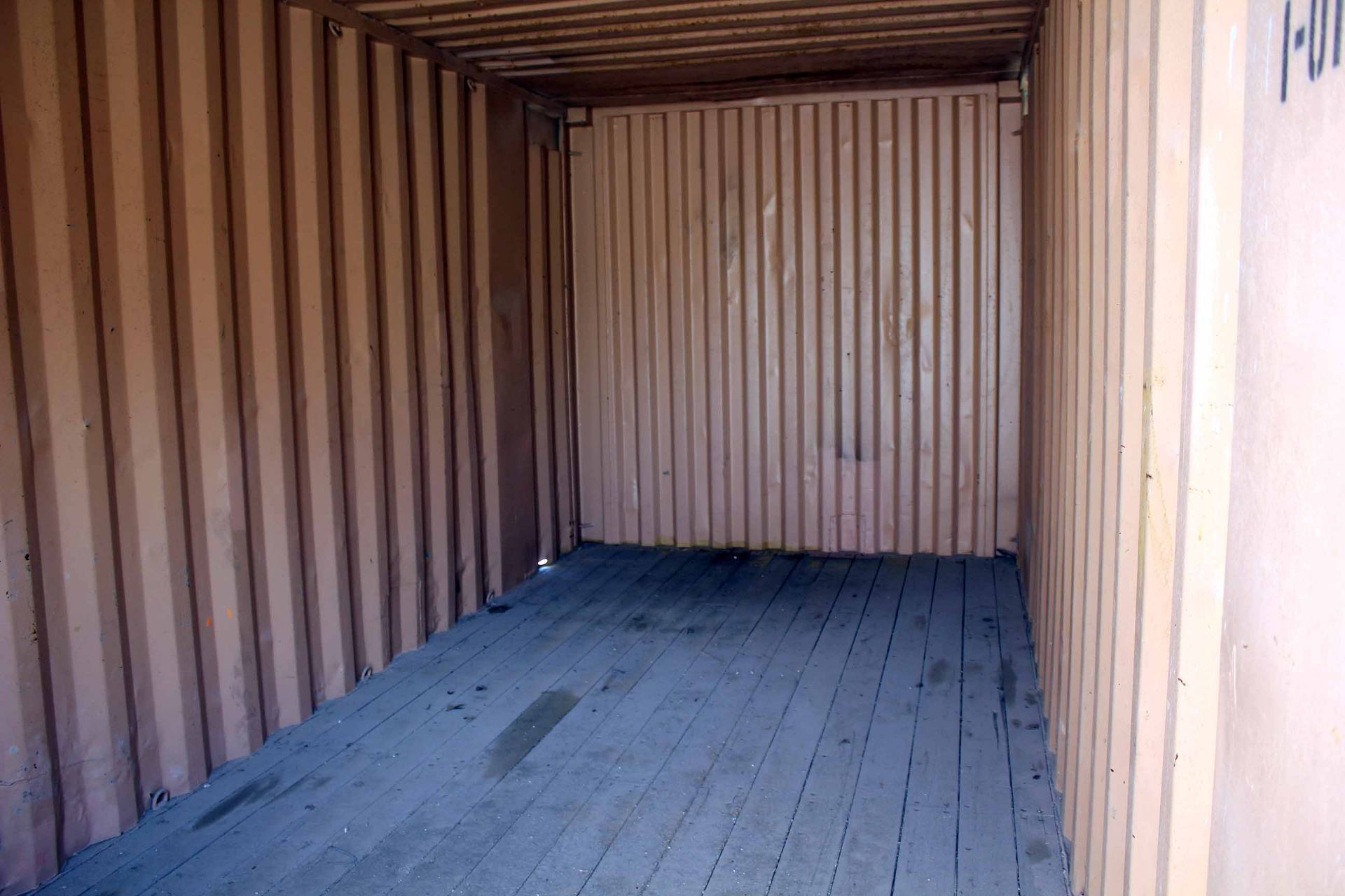 STEEL STORAGE CONTAINER, 20'L. x 96"W. x 8' ht., dbl. swing-out doors (Unit BSSL2010503) - Image 3 of 4