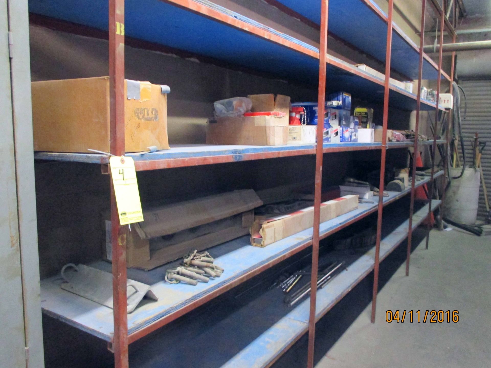 LOT OF TRUCK PARTS: U-bolts, turn buckles, cable clamps, clevis hooks, dock bumpers, manual slack