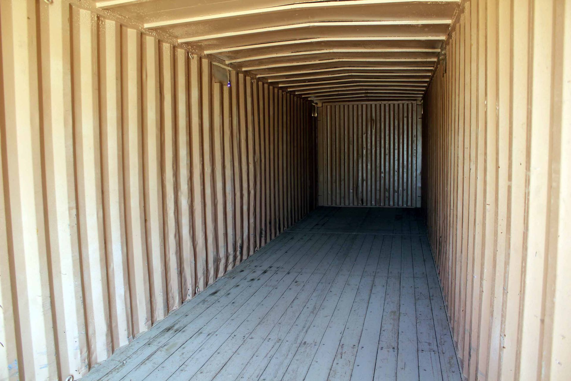 STEEL STORAGE CONTAINER, 40'L. x 96"W. x 8' ht., dbl. swing-out front doors (Unit BSSL4038907) - Image 3 of 4