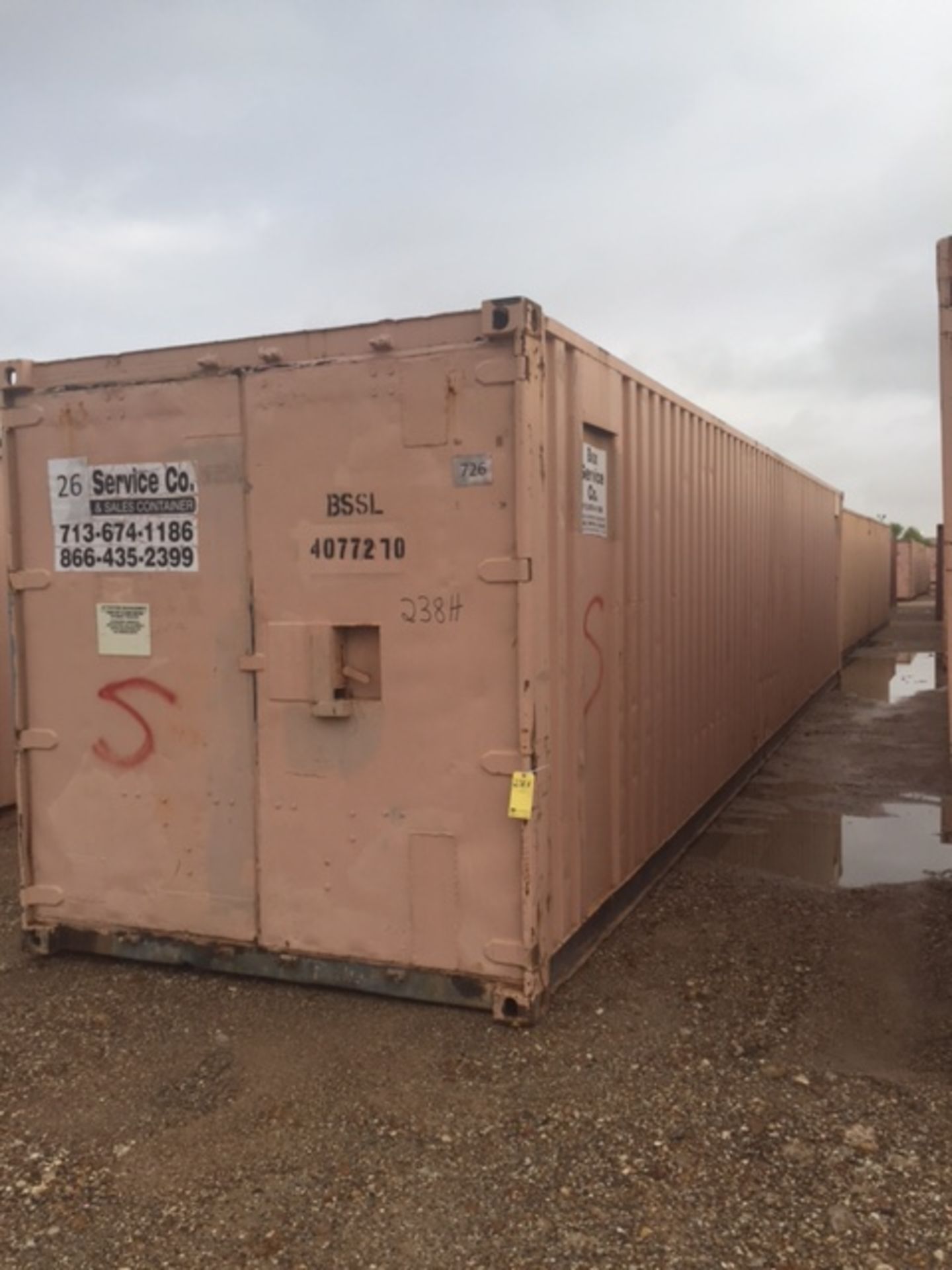 STEEL STORAGE CONTAINER, 40' X 90' X 8', Unit BSSL4077270