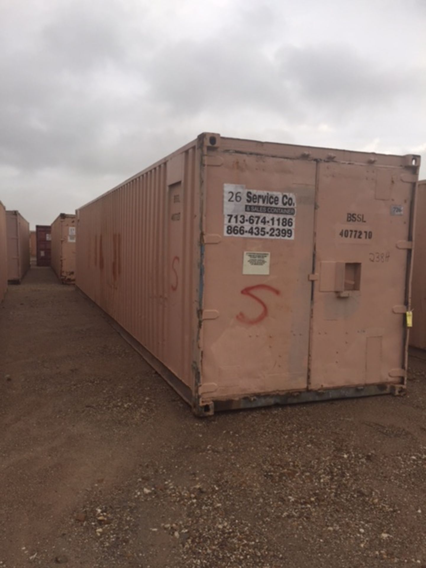 STEEL STORAGE CONTAINER, 40' X 90' X 8', Unit BSSL4077270 - Image 2 of 3