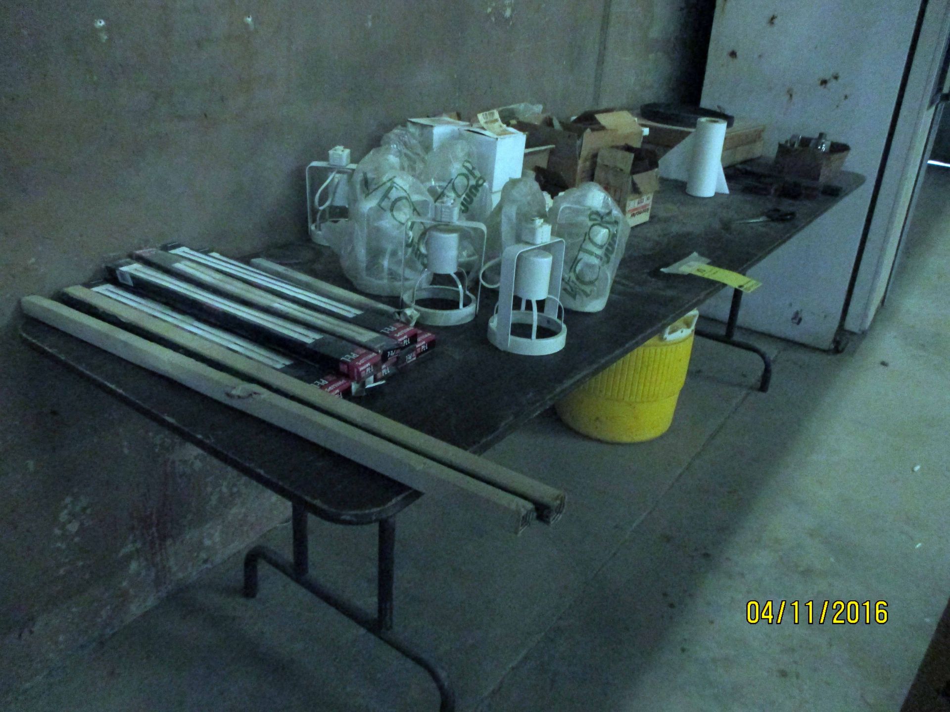 LOT OF ELECTRICAL COMPONENTS, misc. (on folding table) - Image 3 of 3