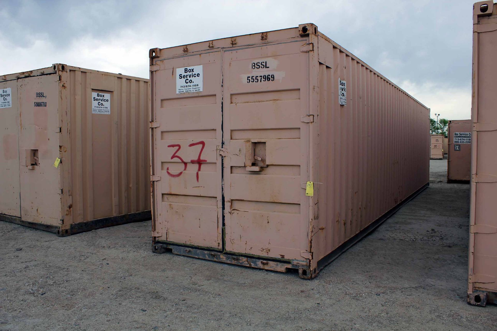 STEEL STORAGE HI CUBE CONTAINER, 40'L. x 96"W. x 9-1/2' ht., dbl. swing-out rear doors (Unit