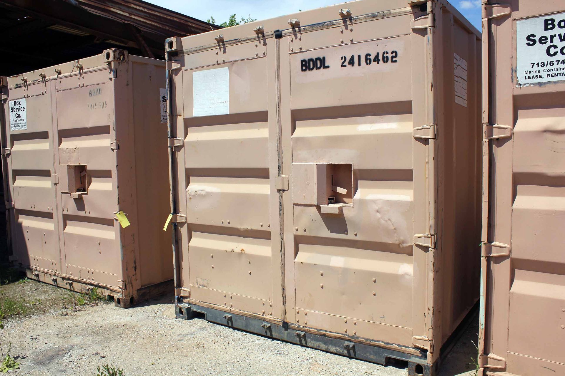 STEEL STORAGE CONTAINER, 20'L. x 96'W. x 8' ht., front & rear dbl. swing-out doors (Unit - Image 3 of 3