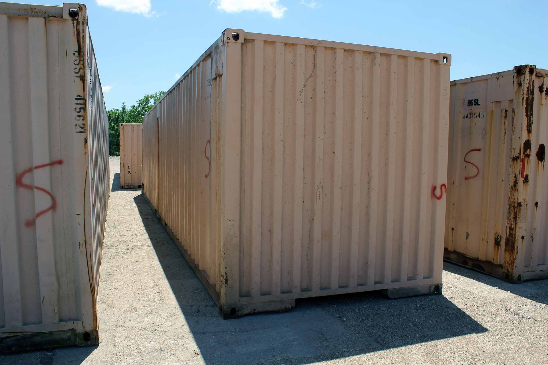 STEEL STORAGE CONTAINER, 40'L. x 96"W. x 8' ht., dbl. swing-out front doors (Unit BSSL4057810) - Image 3 of 3