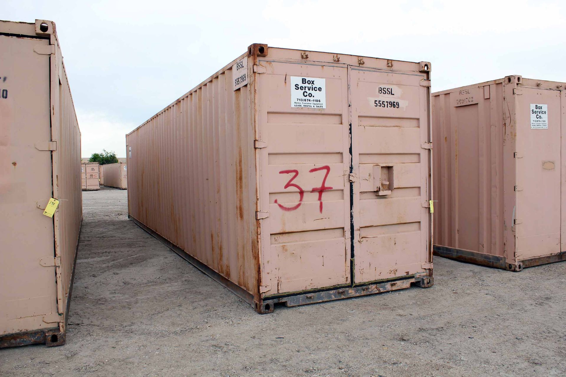 STEEL STORAGE HI CUBE CONTAINER, 40'L. x 96"W. x 9-1/2' ht., dbl. swing-out rear doors (Unit - Image 2 of 4