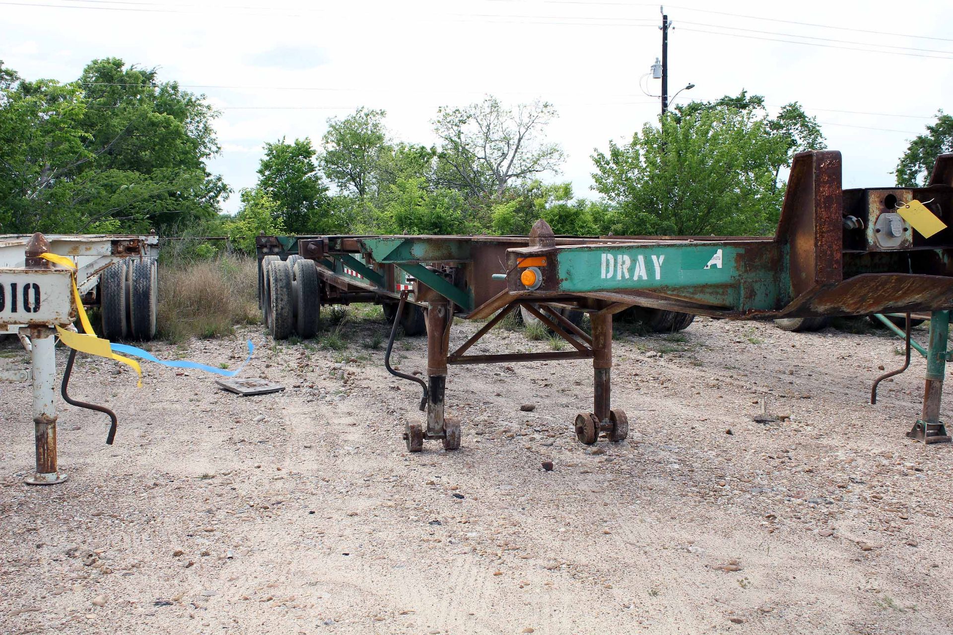 CHASSIS TRAILER, DUNHAM 40' MDL. TC2030040-40, sliding tandem axle, TX Lic. No. Y56045, - Image 2 of 4